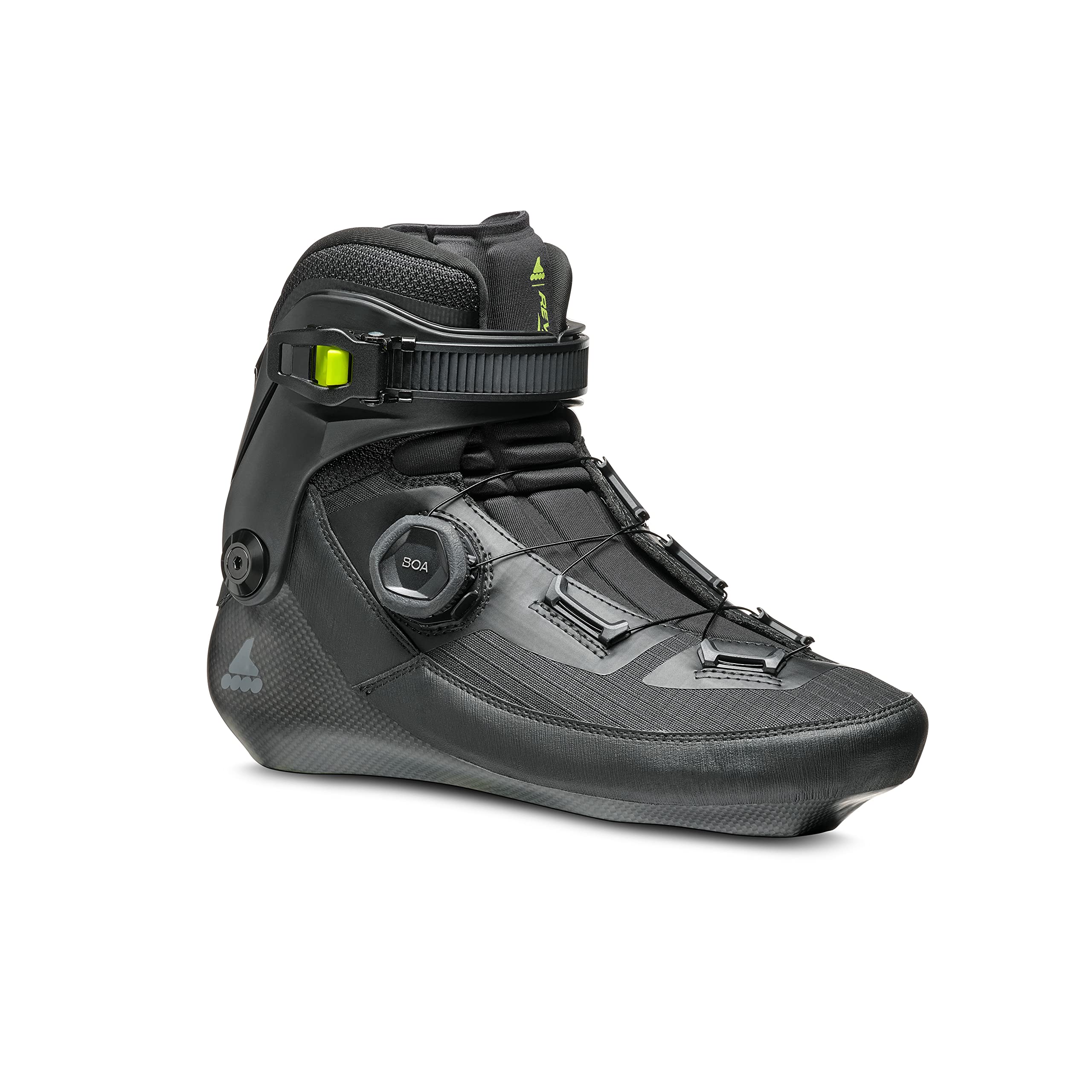 Rollerblade Revv BOA Unisex Adult Inline Skate Boot, Black, Speed Performance Inline Skate Boot