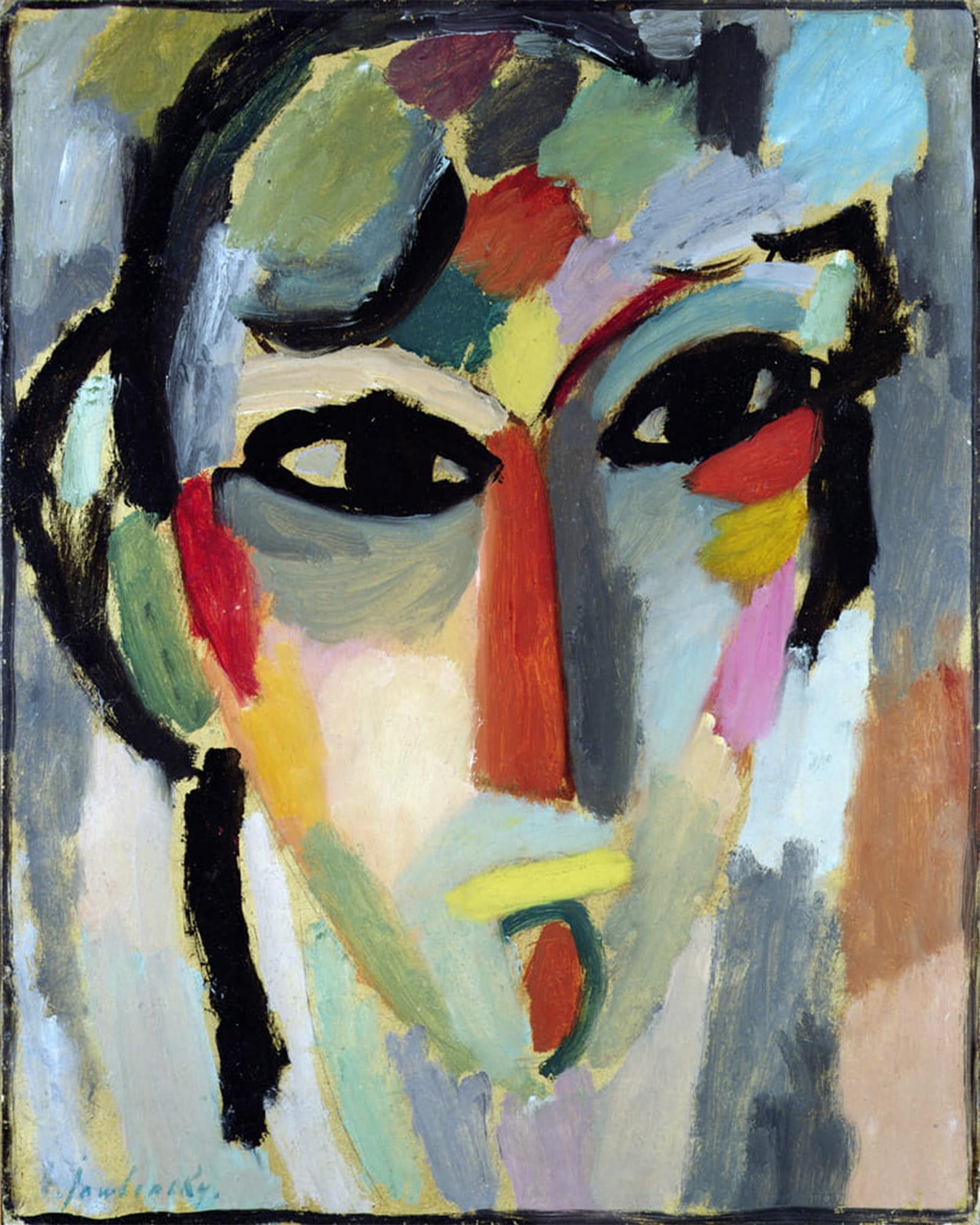POSTERIIk Famous Modern Artwork Art Mural Mystical Head by Alexej Von Jawlensky Oil Paintings Pictures for Home Decor 60x90cm