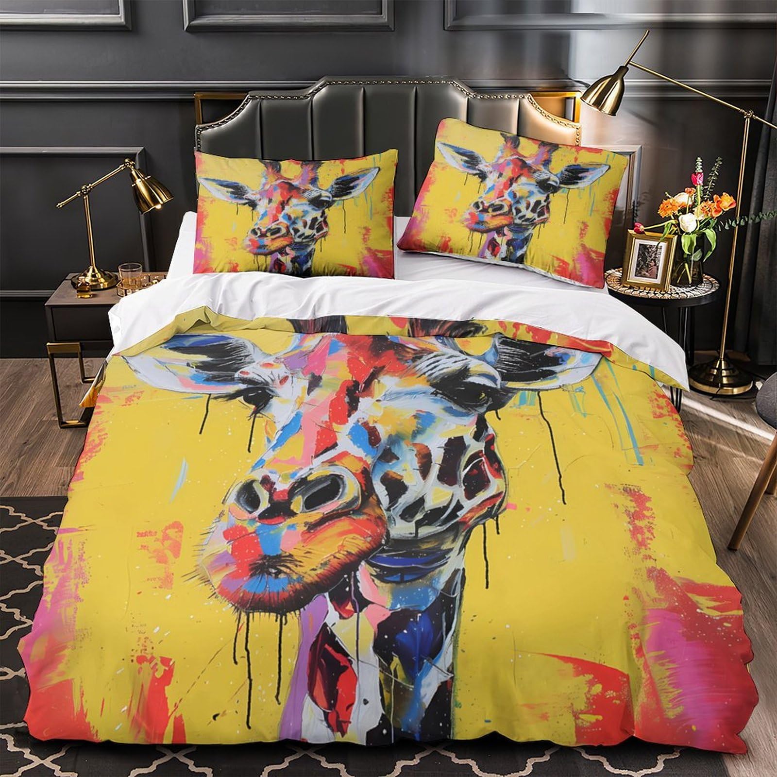 Parure de lit 3D monstre marin housse de couette microfibre résistante effet super douce 260x220