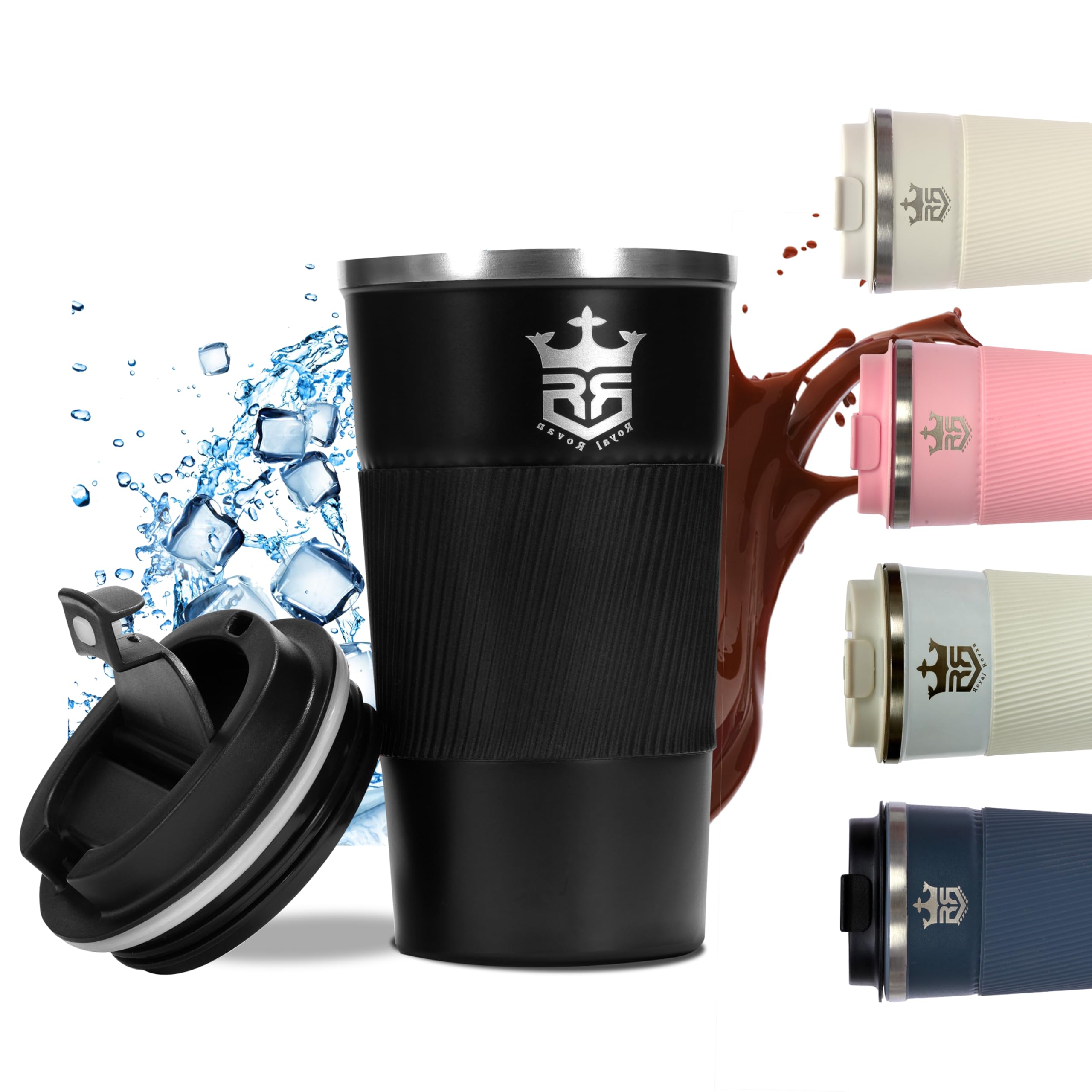 Royal Rovan Double Wall Insulated Stainless Steel Coffee Mug with Lid,Coffee Tumbler,Insulated Coffee Mug,Tumbler with lid,Coffee Flask,Travel Mug,Coffee Mug with lid for Office 510 ML (Cream White) (B0D9S8CNSF) Amazon Price History, Amazon Price Tracker
