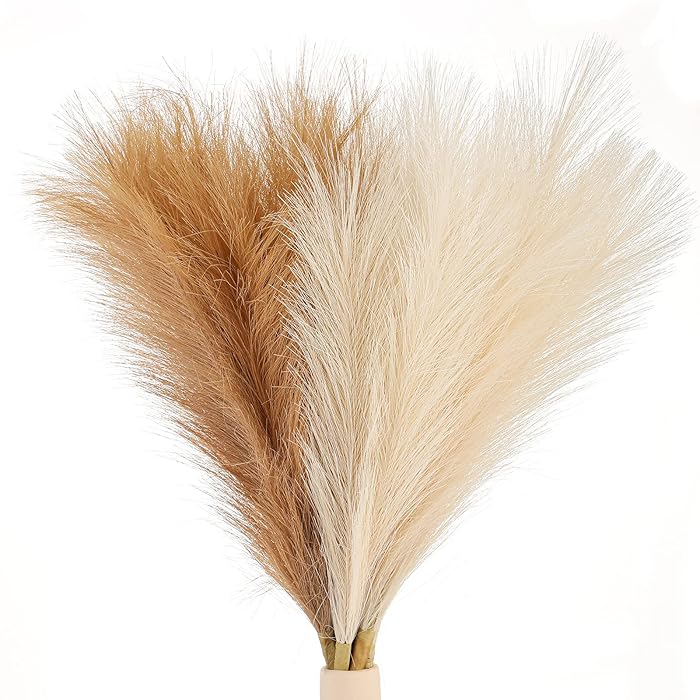 Buy 8 Stems Boho Pampas Grass Stems Faux Pampas Grass Small 17 Inches