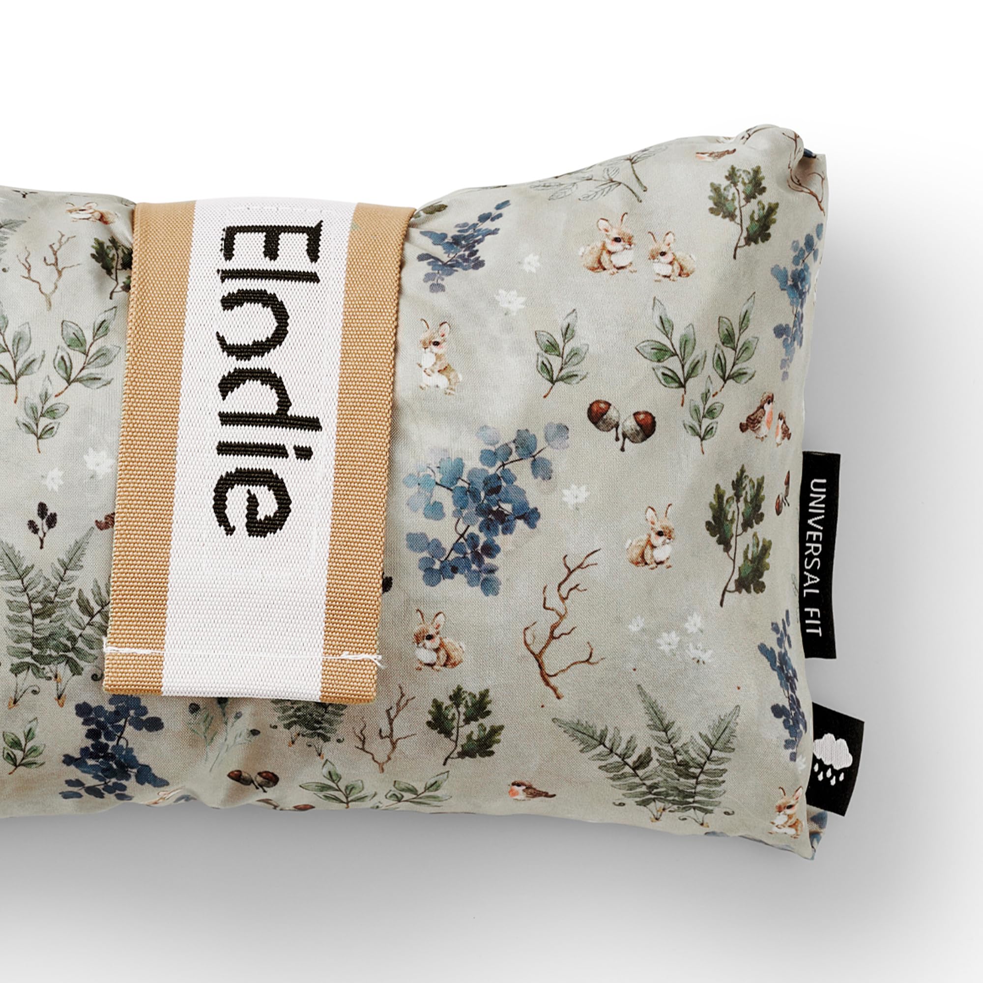 Elodie Details Regenschutz Kinderwagen Universal – Windschutz mit Sturmfenster, Sichtfenster, Aufbewahrungstasche, Luftzirkulation, schadstofffrei, kompakt, Buggy 100x105 cm, Fairytale Forest