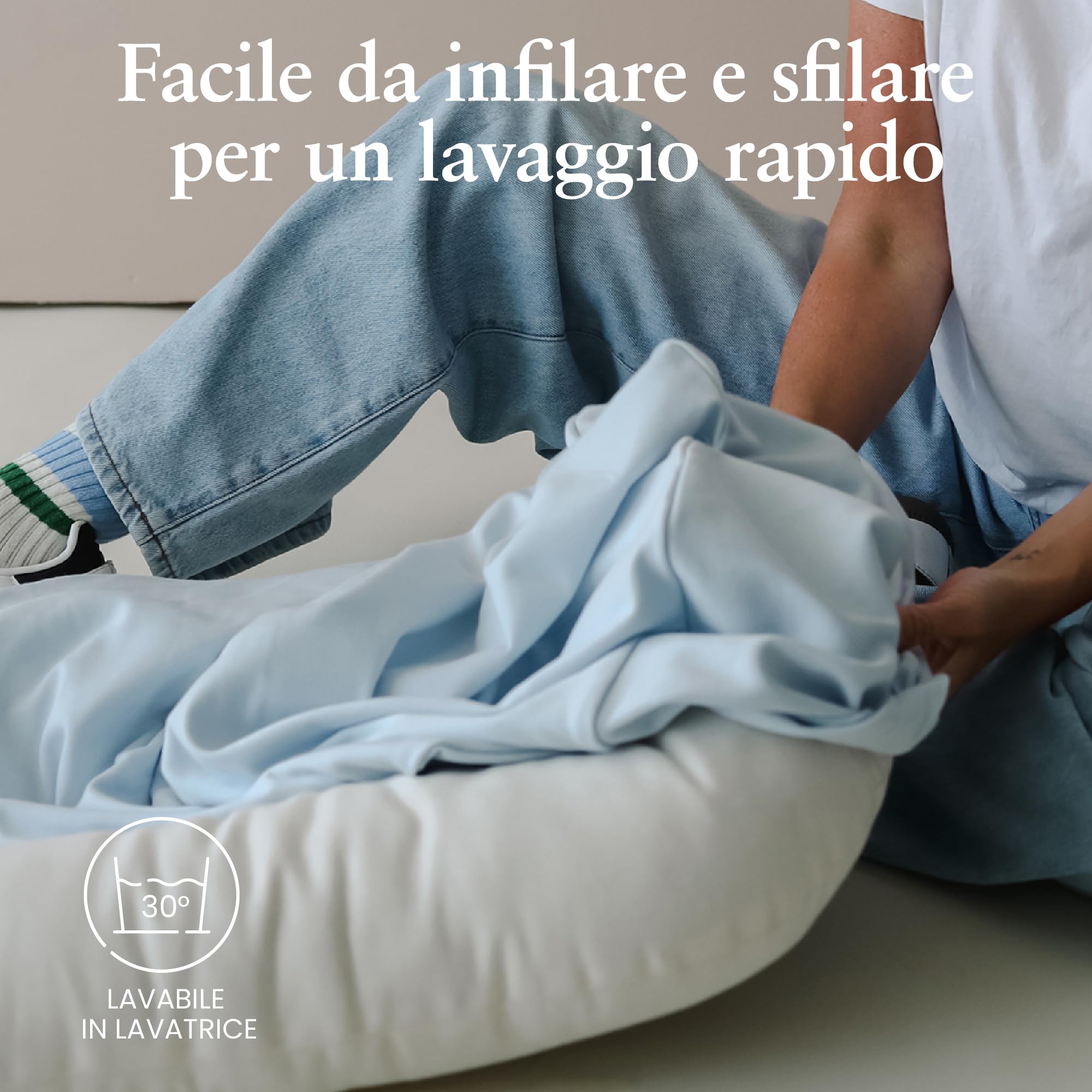 Fodera per Snuggle Me® Nido Neonato - Fodera per Culla per Neonati in Cotone Biologico di Alta Qualità, Lavabile in Lavatrice e Morbidissima