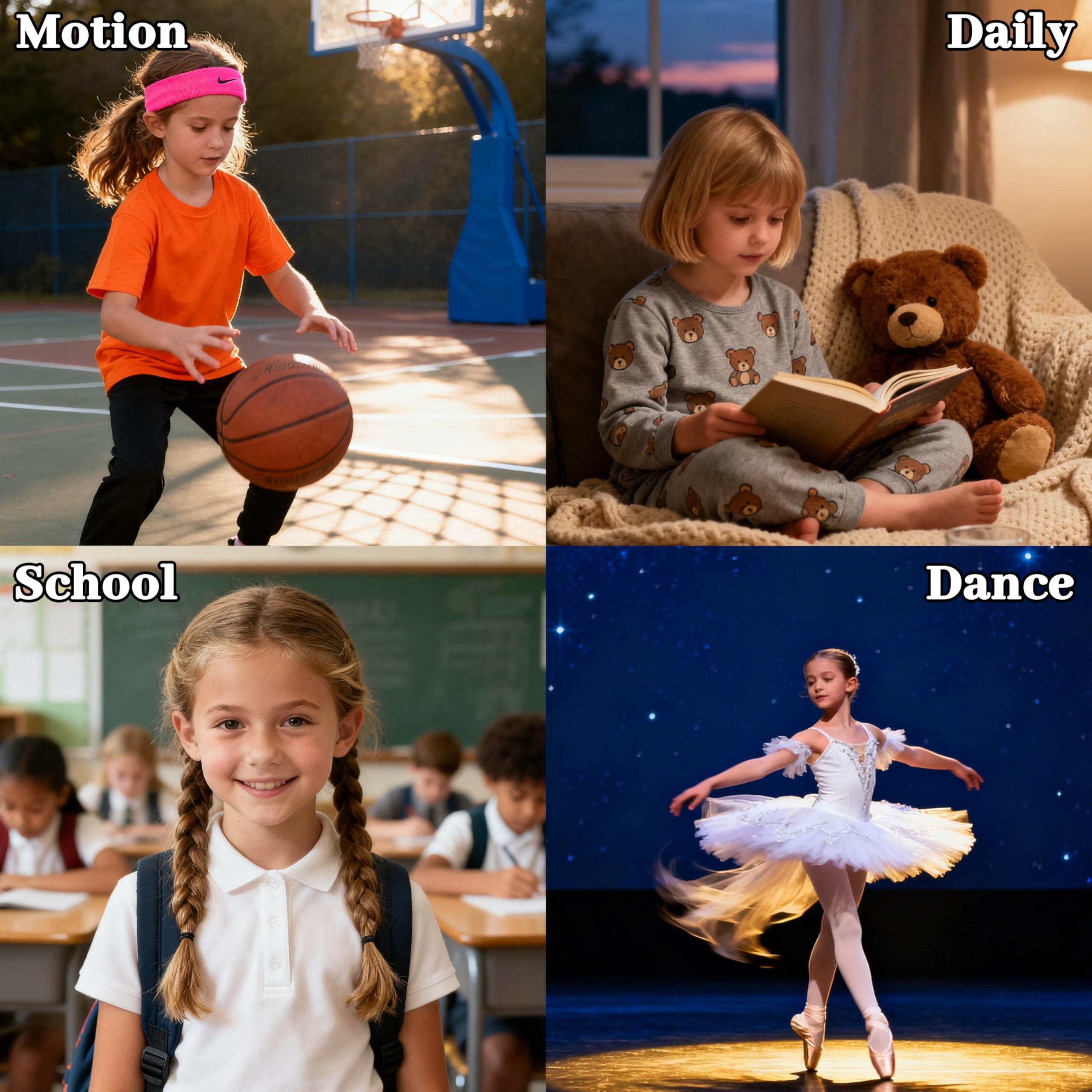 DANSHOW Haut pour fille de couleur chair avec bretelles réglables et transparentes avec cache-tétons idéal pour les vêtements de danse pour enfants