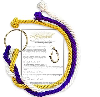 A Stunning Cord of Three Strands Wedding Knot with Ceremony Card