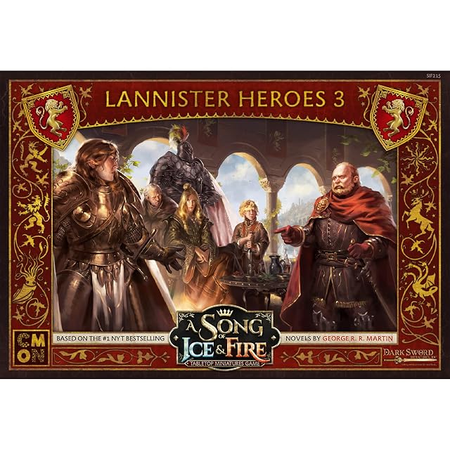 Foto 2 de 6 de CMON A Song of Ice and Fire Juego de miniaturas de Mesa Lannister Heroes Set III