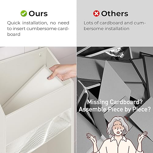 Miniatura 7 de GRANNY SAYS Paquete de 2 organizadores de 5 estantes sobre la puerta, organizador de puerta colgante con 5 bolsillos de gran capacidad y 8 bolsillos