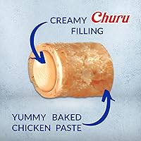 Vista 2 de INABA Churu - Bocadillos para perros, golosinas suaves y masticables para perros con vitamina E, 0.42 onzas cada tubo, 20 tubos, caja variada