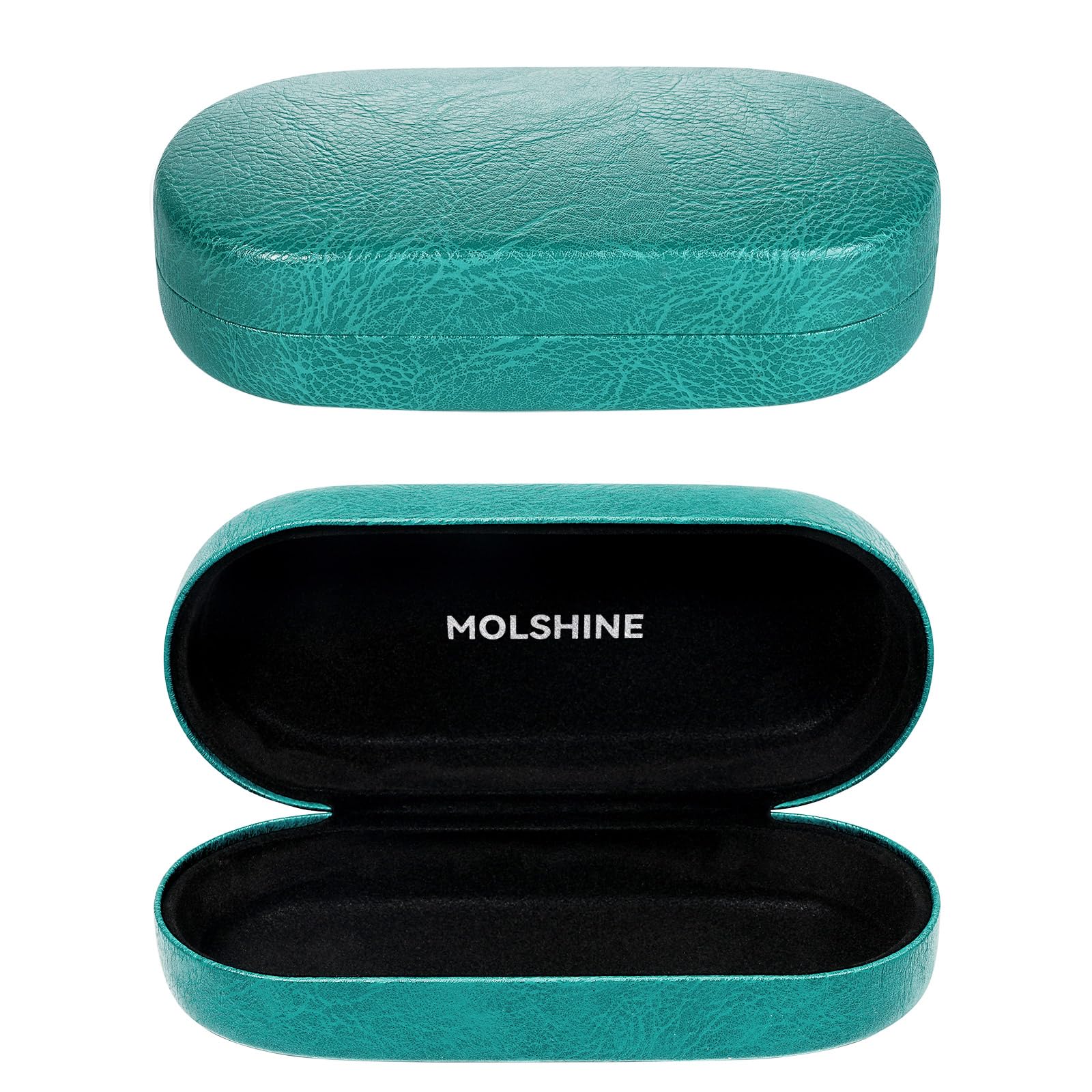 Étui Rigide Lunettes De Soleil Molshine - Cuir PU - Protection Anti-choc - Taille Universelle