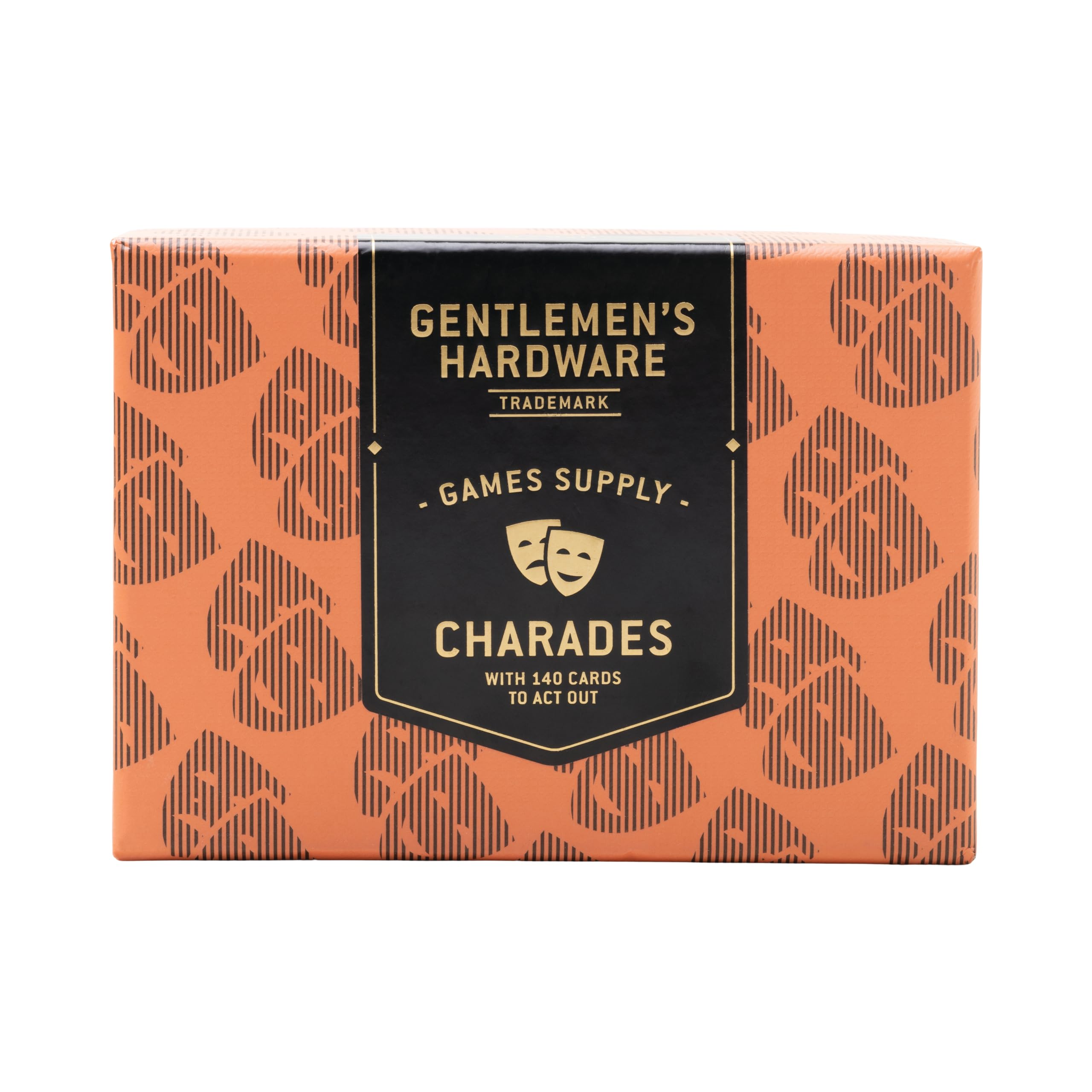 Gentlemen's Hardware Charades Party Game Card Game, 140-Cards, Orange