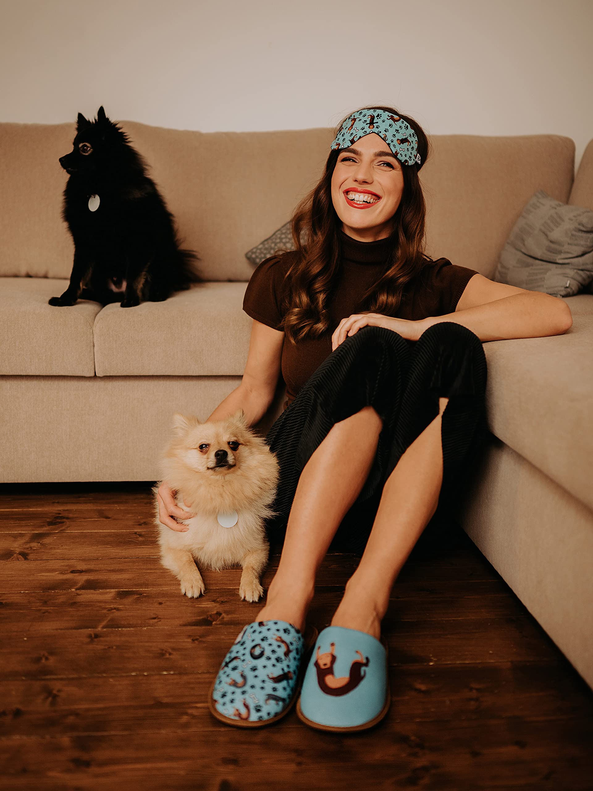 Dedoles Pantofole Donna Uomo & Bambini Ciabatte Memory Foam con tanti Design Unicorno Gatti Caffè Musica Regalo