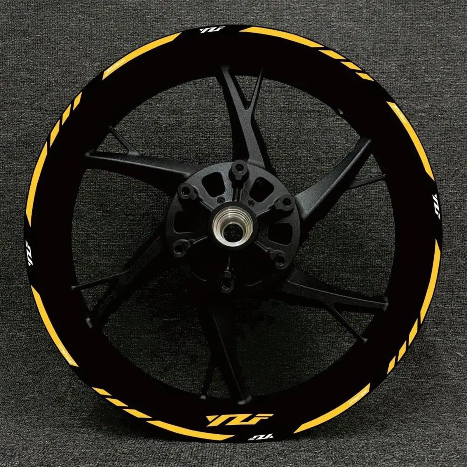 Motorcycle Wheel Sticker Stripe Reflective Rim for Yamaha R1 R15 R125 R6 R7 MT-09 MT09 MT07 MT10 Decorative(Color15)