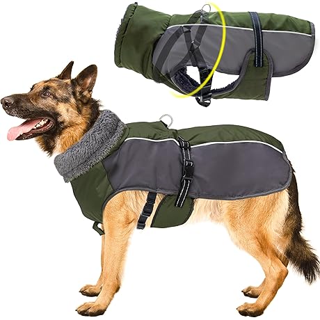 Dog Coat with Harness - Ultimate Comfort & Convenience for Winter Adventures