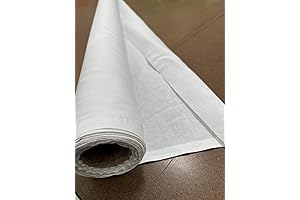Bleached 100% Cotton Muslin Fabric: Elevate Your Creations with Our Pristine White Linen Fabric