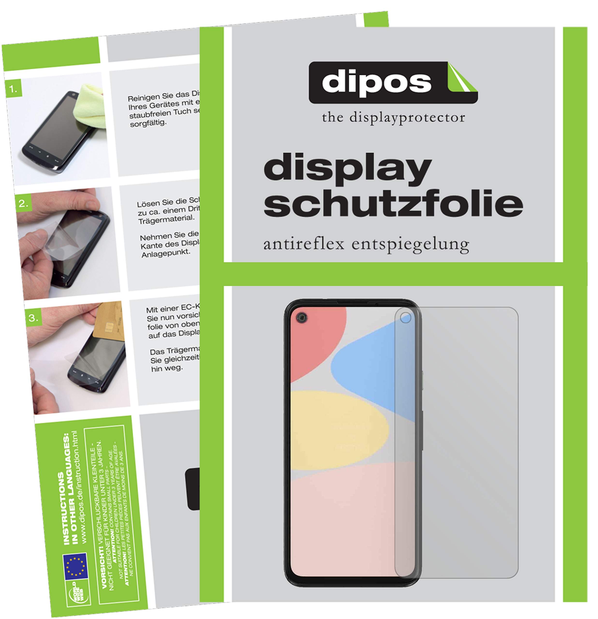 Pellicola Protettiva per Google Pixel 5 Protezione opaco Vetro Flessibile 9H