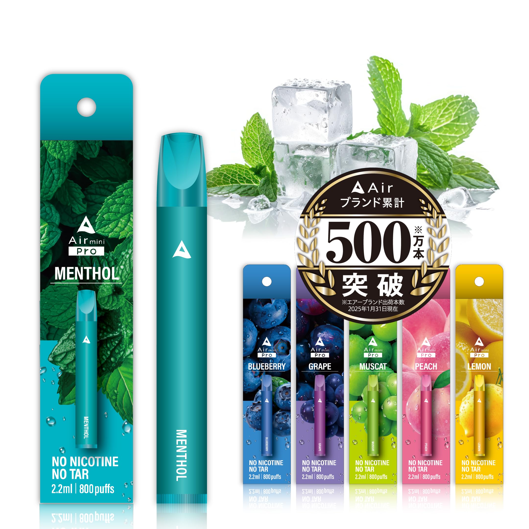Air mini Pro エアーミニプロ 持ち運びシーシャ 電子タバコ VAPE 使い捨て