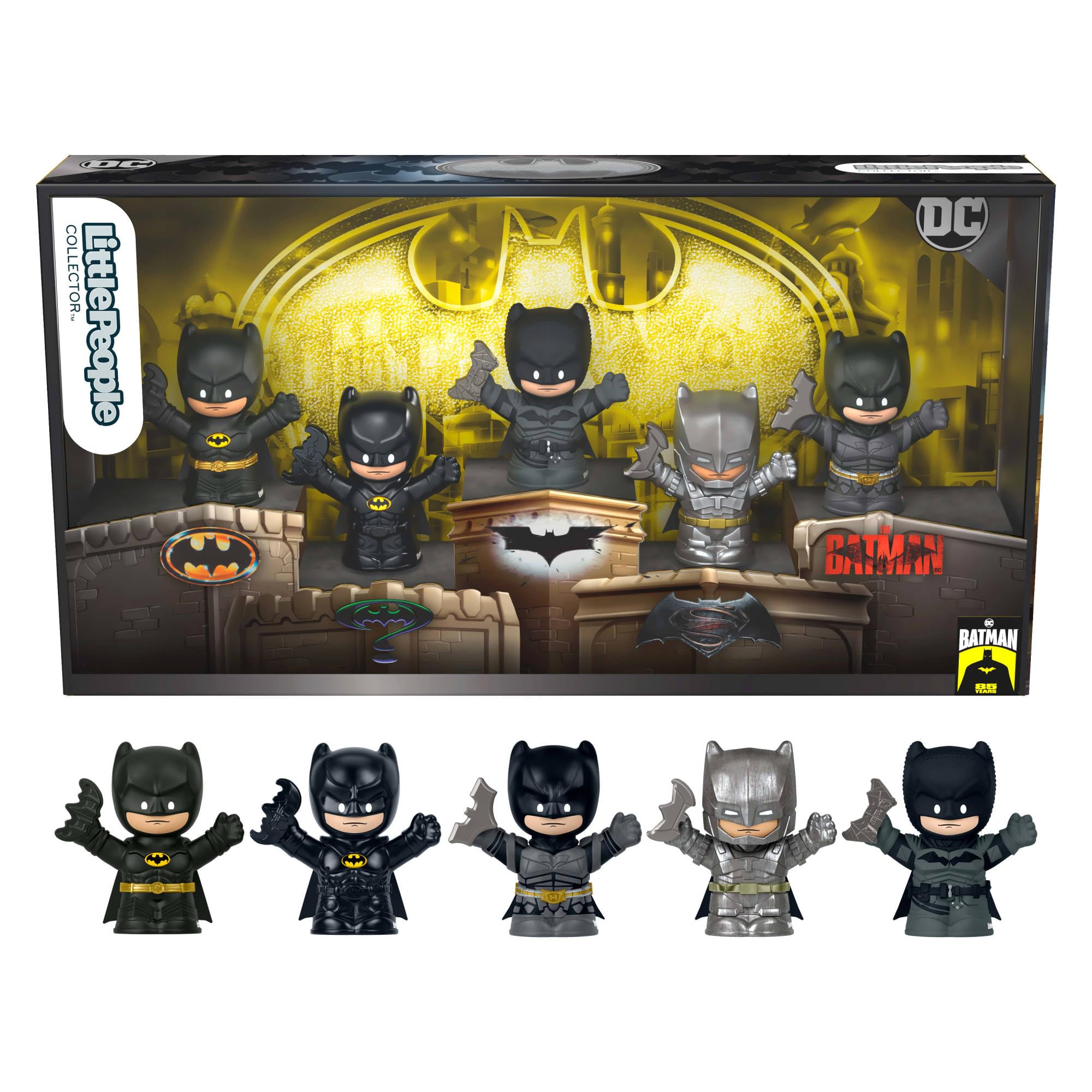 DC Comics Fisher-Price Little People Collector Mini Figures 4-Pack Superman: Through the Ages 7 cm Mattel