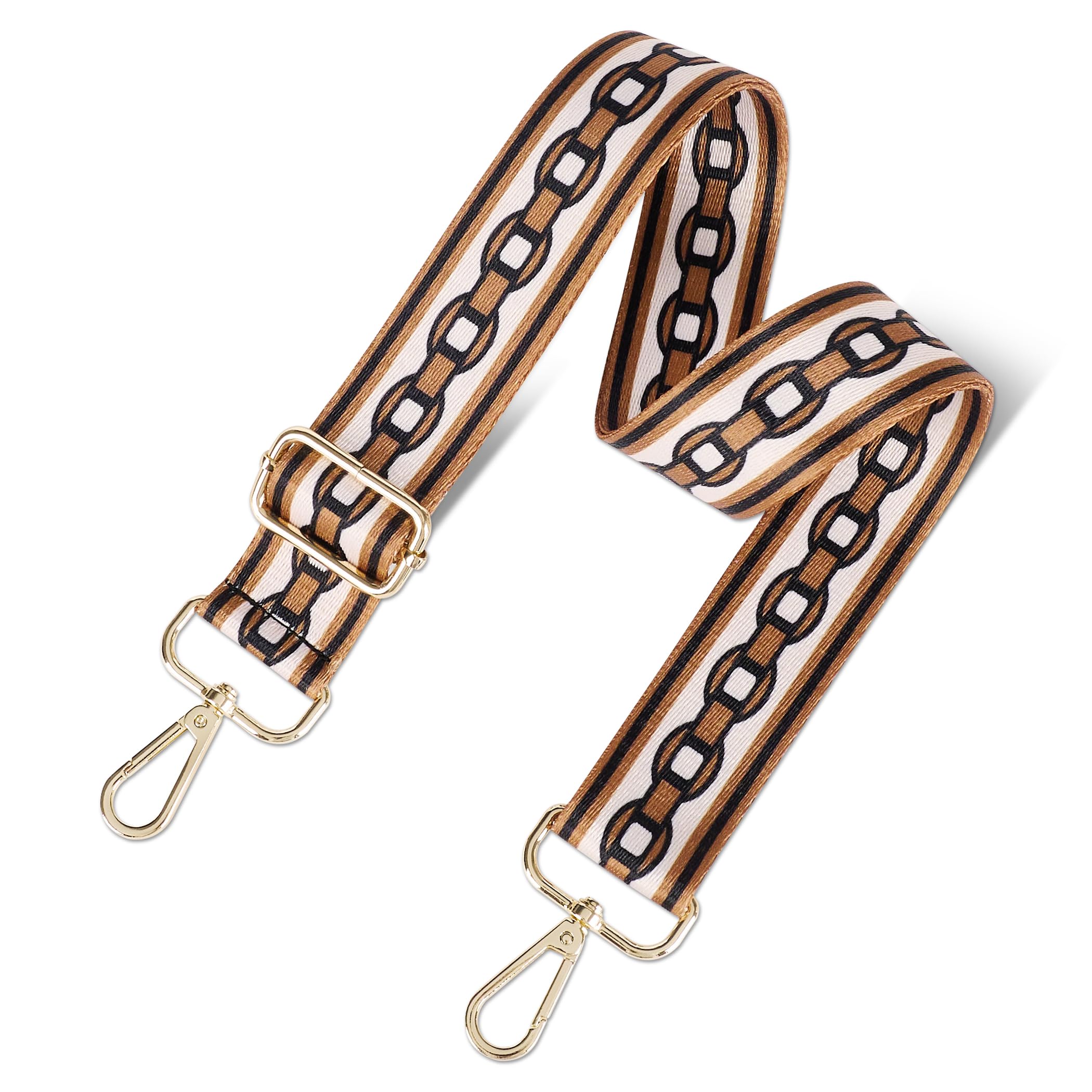 chushui Colorful Pattern Purse Strap, Wide Crossbody Bag Strap Replacement