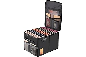 Collapsible Fireproof Mini File Cabinet with Lock for Letter & Legal Files