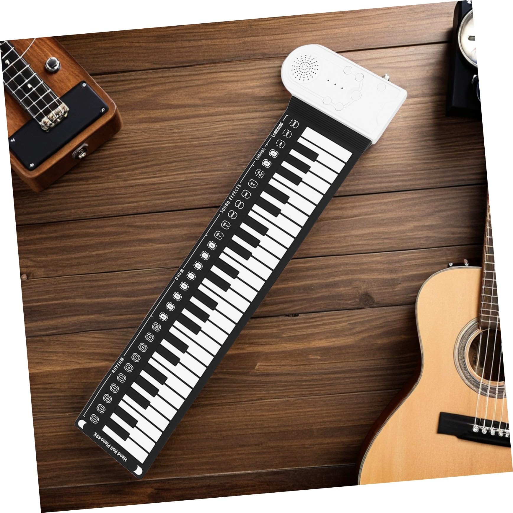 Pianoforte Principianti Arrotolabile in Tasti Silicone per 49 | Portatile e Pieghevole, Uso per Lezioni e Performance Musicali, Sensazione di Esecuzione Realistica