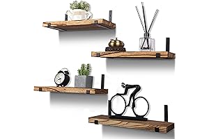 Rustic Wooden Wall Shelves for Enhanced Home Décor