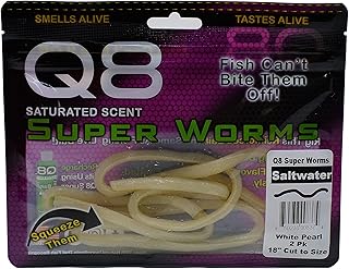 Q8 Super Bait Super Worms (White Pearl)