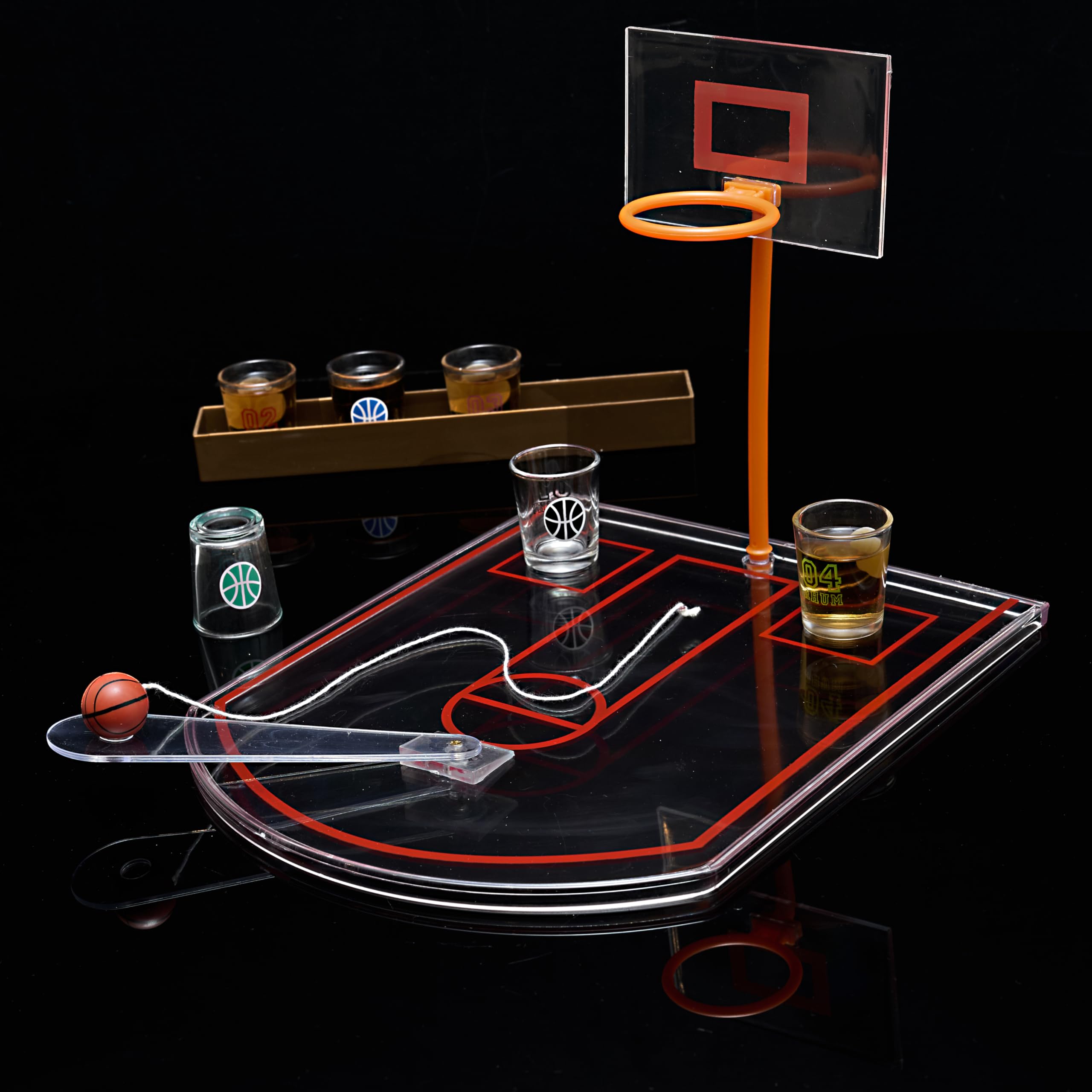 Mister Gadget mg3039 gioco a bere BASKET PP/vetro bianco, 24 x 31 x 22.5 cm