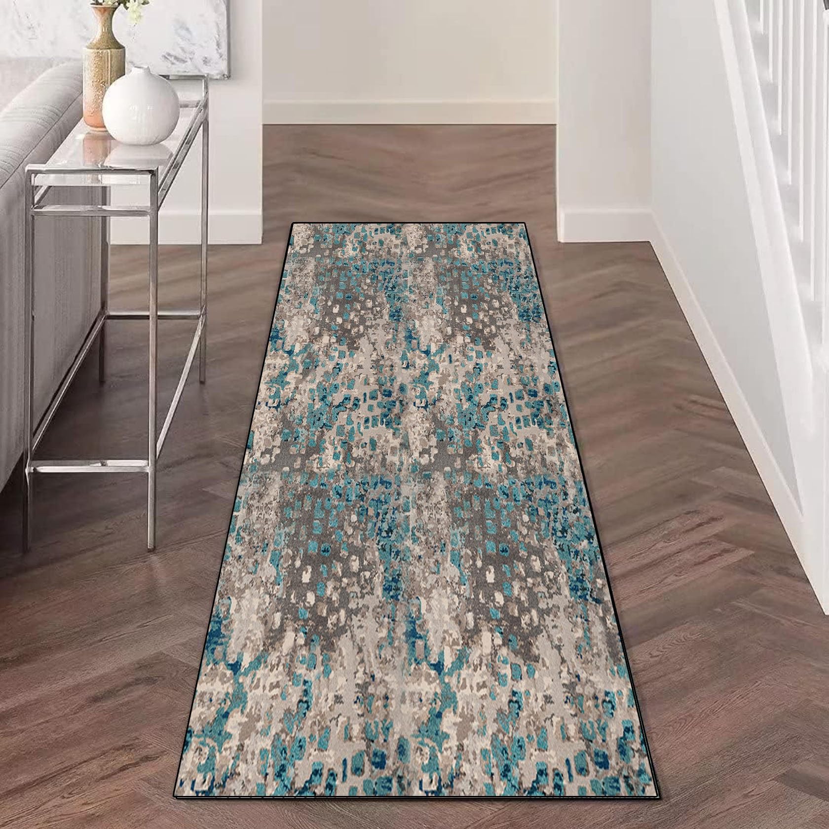 Antifatiga Tapete de Cocina 90 x 270 cm Antideslizante y Lavable Alfombra De Piso de Cocina con Base de Goma Antideslizante para pasillos, salita, F