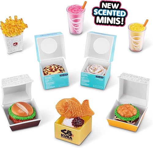 Miniatura 9 de Mini Brands Foodie Series 2 - Estuche coleccionista de ZURU Real Miniature Fast Food Brands Juguete coleccionable, 5 marcas misteriosas para niñas,