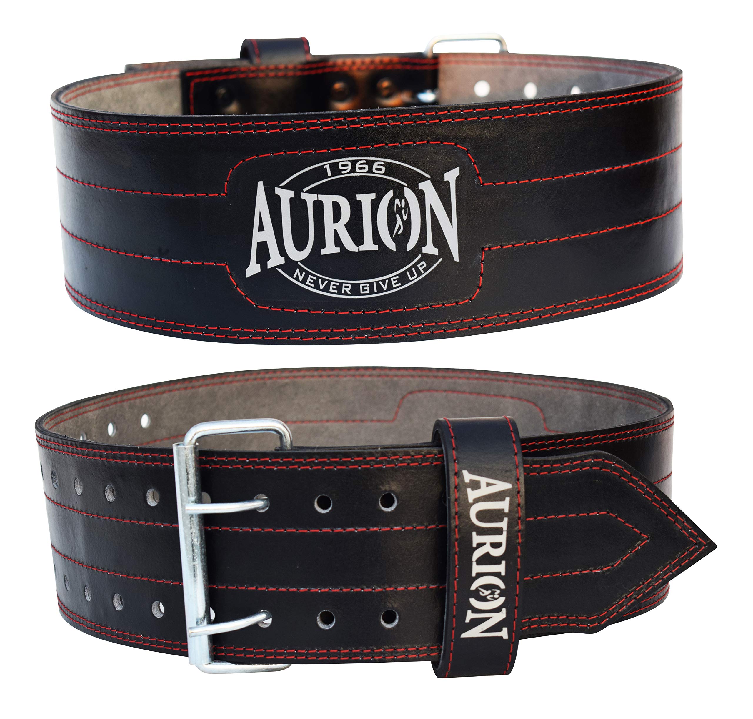 Aurion Gym Exercise Belt Aurion Premium Leather Weight Lifting