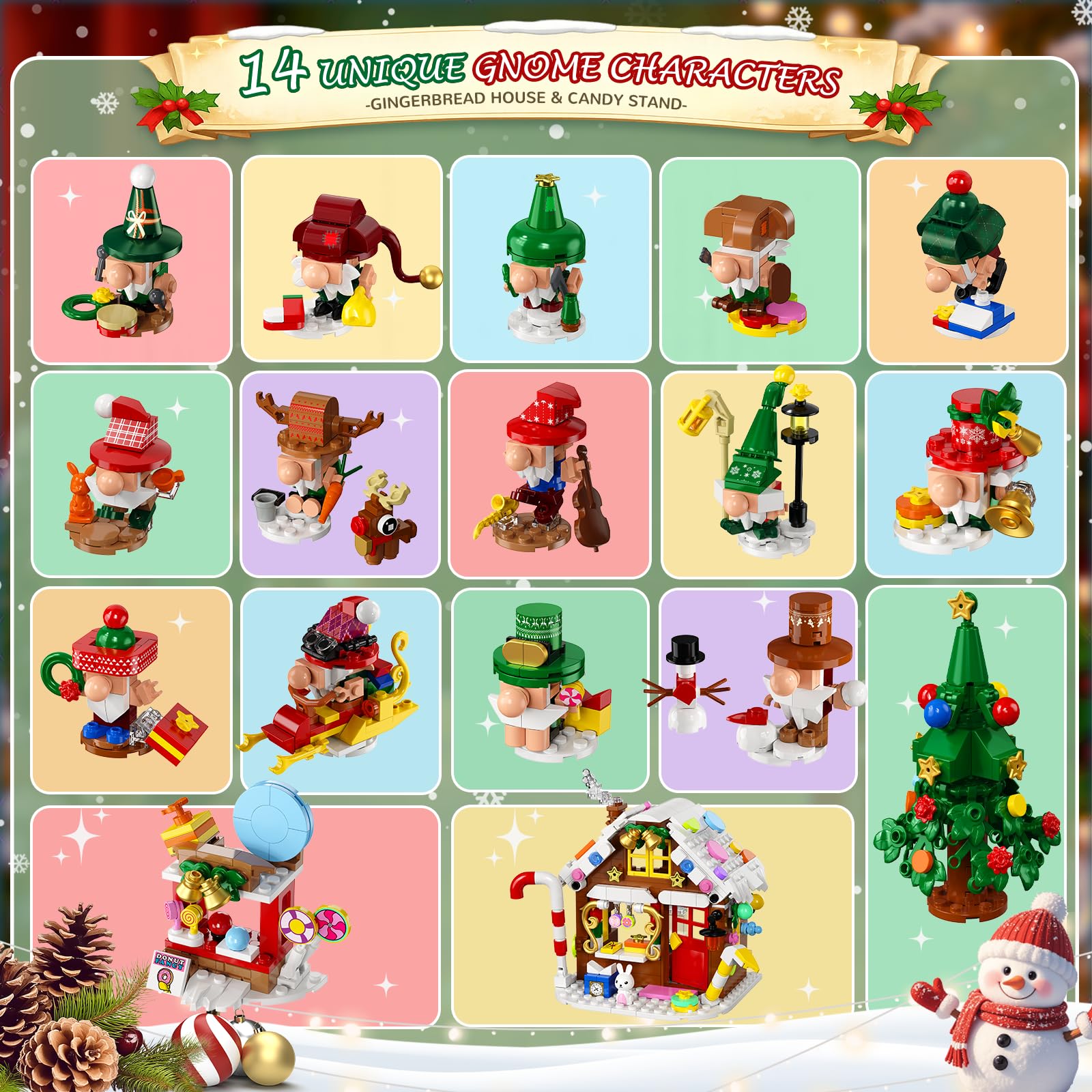 PLAXSOON Calendario Avvento 2026 Villaggio Gnomi di Natale Bambini 8+
