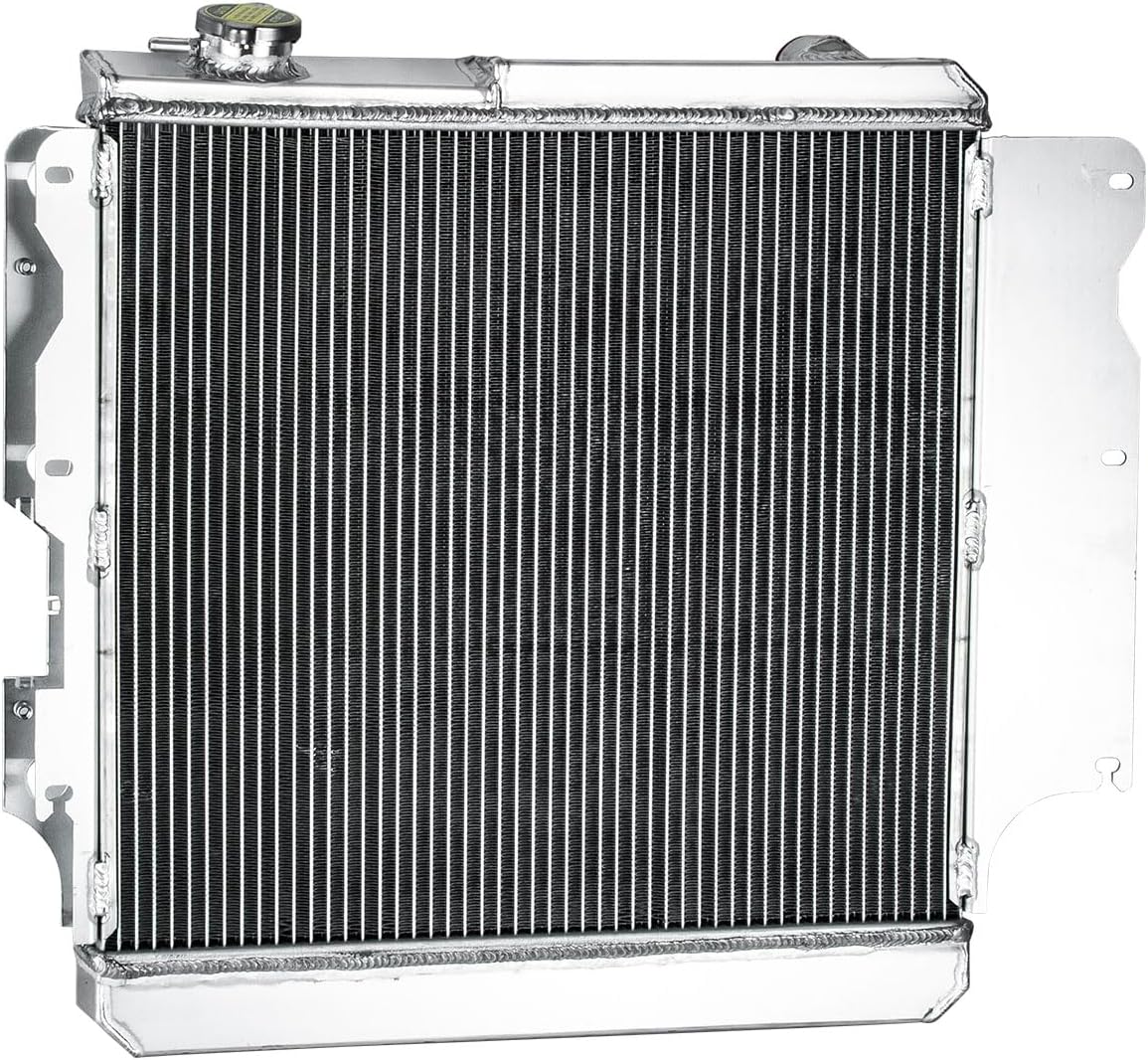 3 Rows Core Aluminum Radiator for 1987-2006 Jeep TJ/YJ Wrangler Chevy V8 Swap - ALL Aluminum Radiator Radiador for Jeep TJ/Wrangler