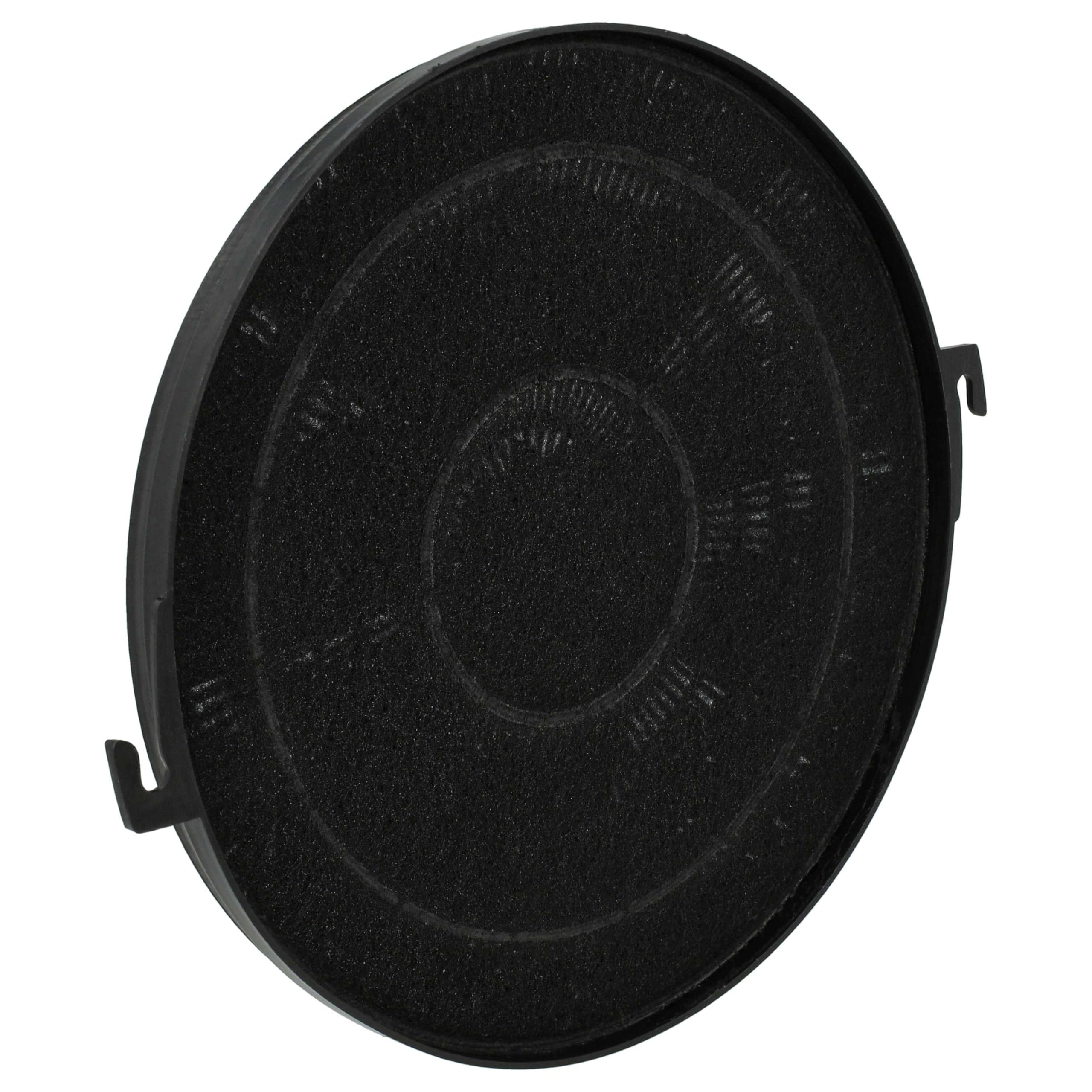 vhbw 10 x filtr z węglem aktywnym kompatybilny z Faure CHM161W 94264052100 okapy kuchenne - 21 cm