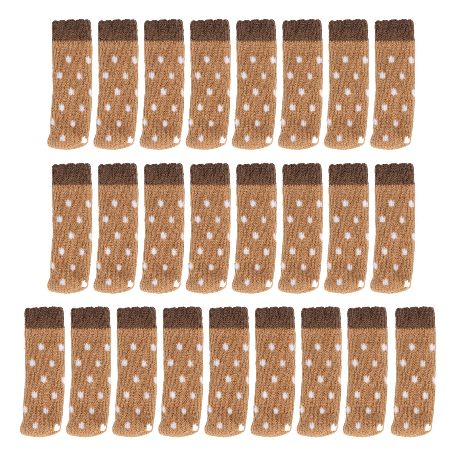 Chair Leg Floor Protectors, 25 PCS Double Thickness High Elastic Knitted Chair Leg Socks 2 Layer Non Slip Table Furniture Leg Socks Covers for Avoid Scratches, Move Easily, Reduce Noise, Hardwood-image-30