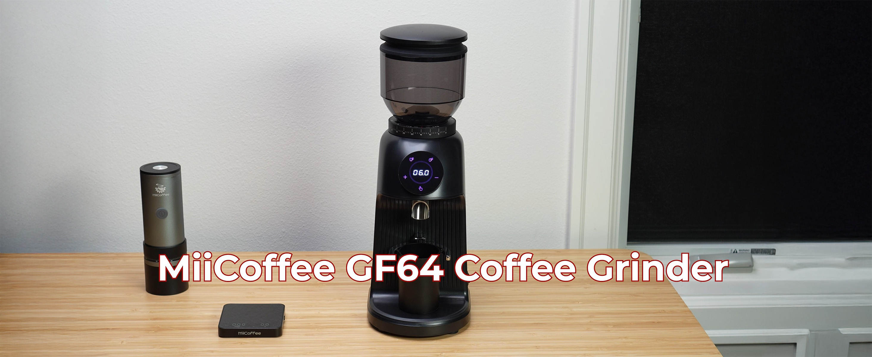 Amazon.com: MiiCoffee GF64 Coffee Grinder (Black) : Home & Kitchen