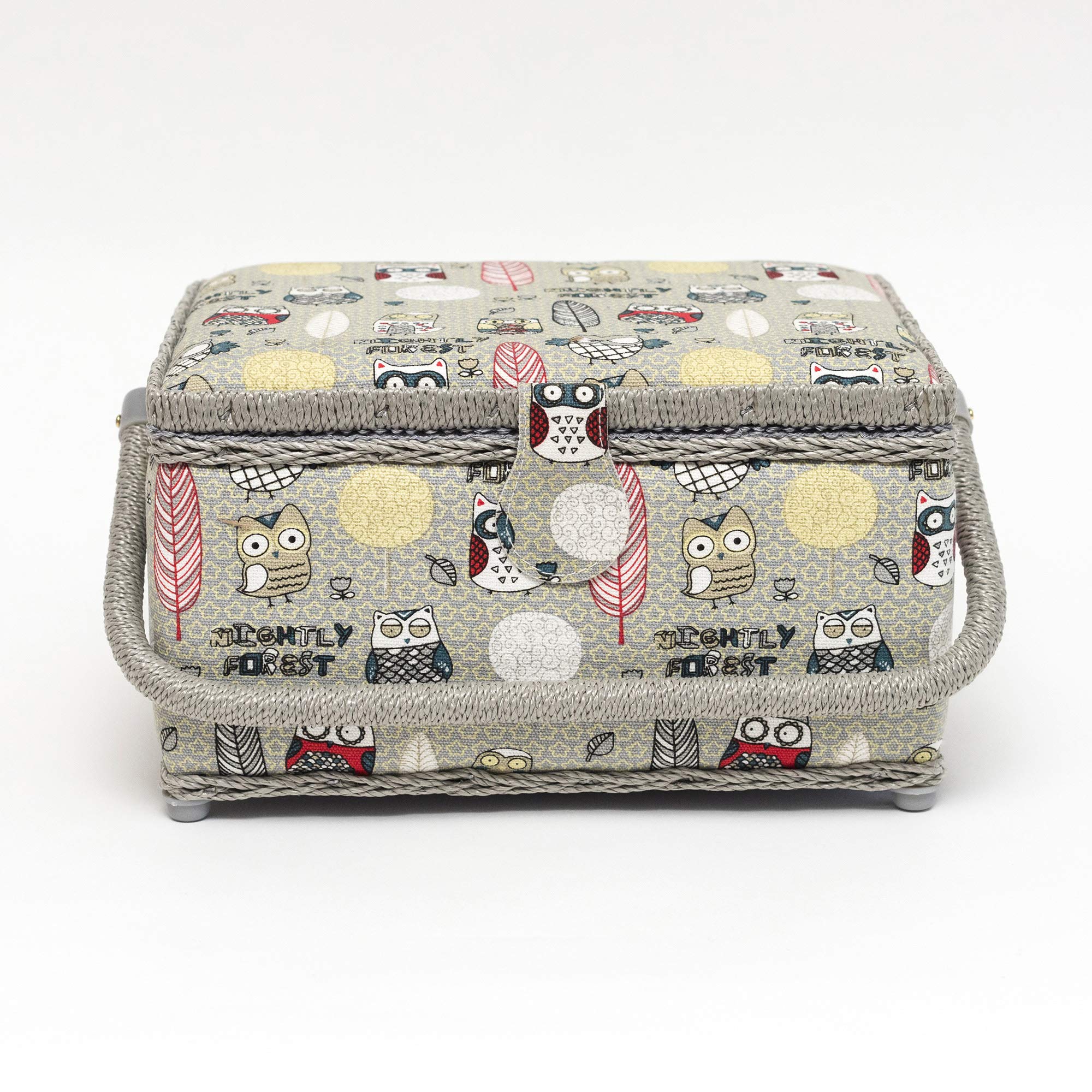 KORBOND Très grand panier multicolore Creations, motif hibou
