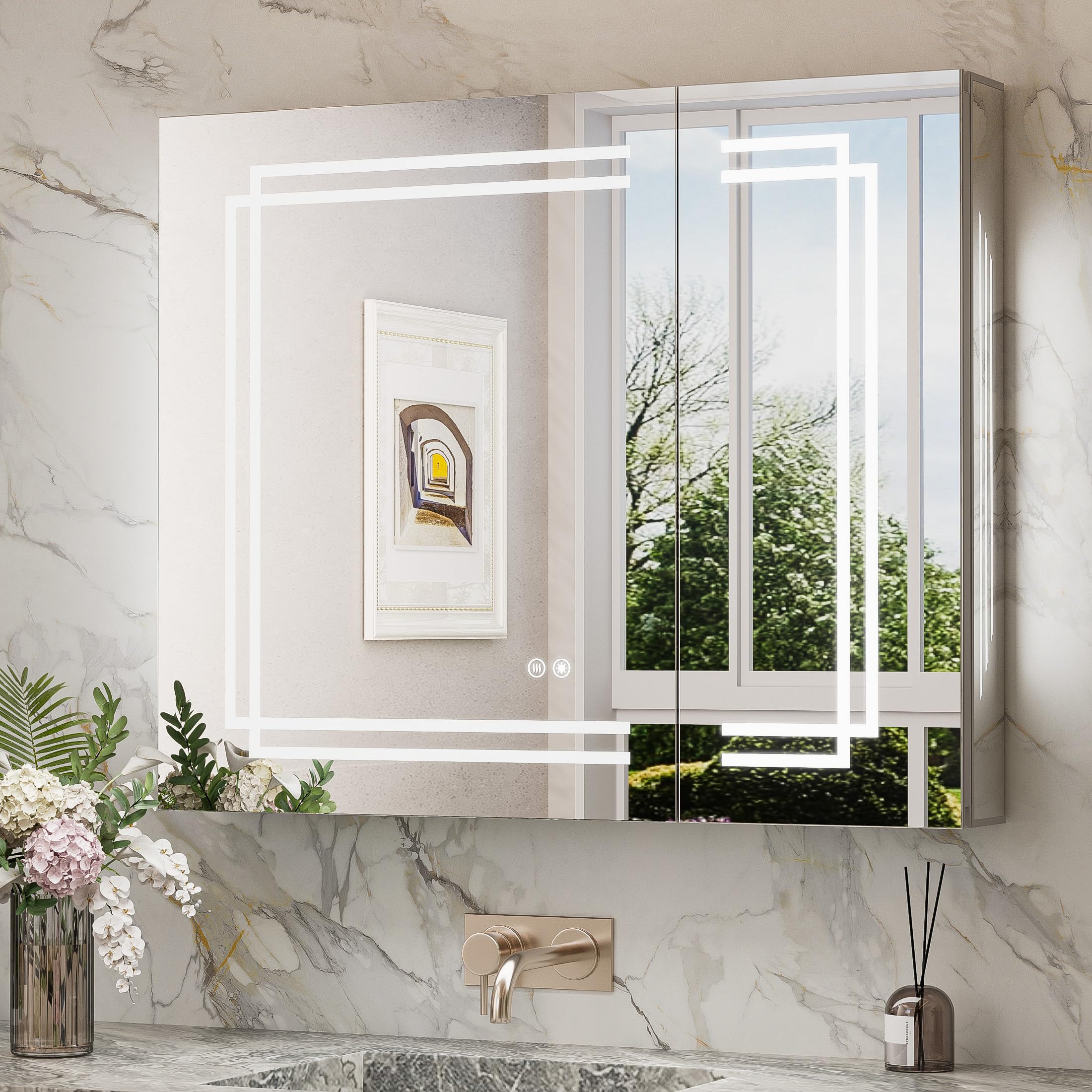 TokeShimi 36x32 Medicine Cabinet