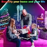 Led Lights for Bedroom 50ft, REEMEER Led Lights Music Sync Color Changing Led Strip Lights with App Control and Remote, Led Light Strip Used for Party, Home Decoration