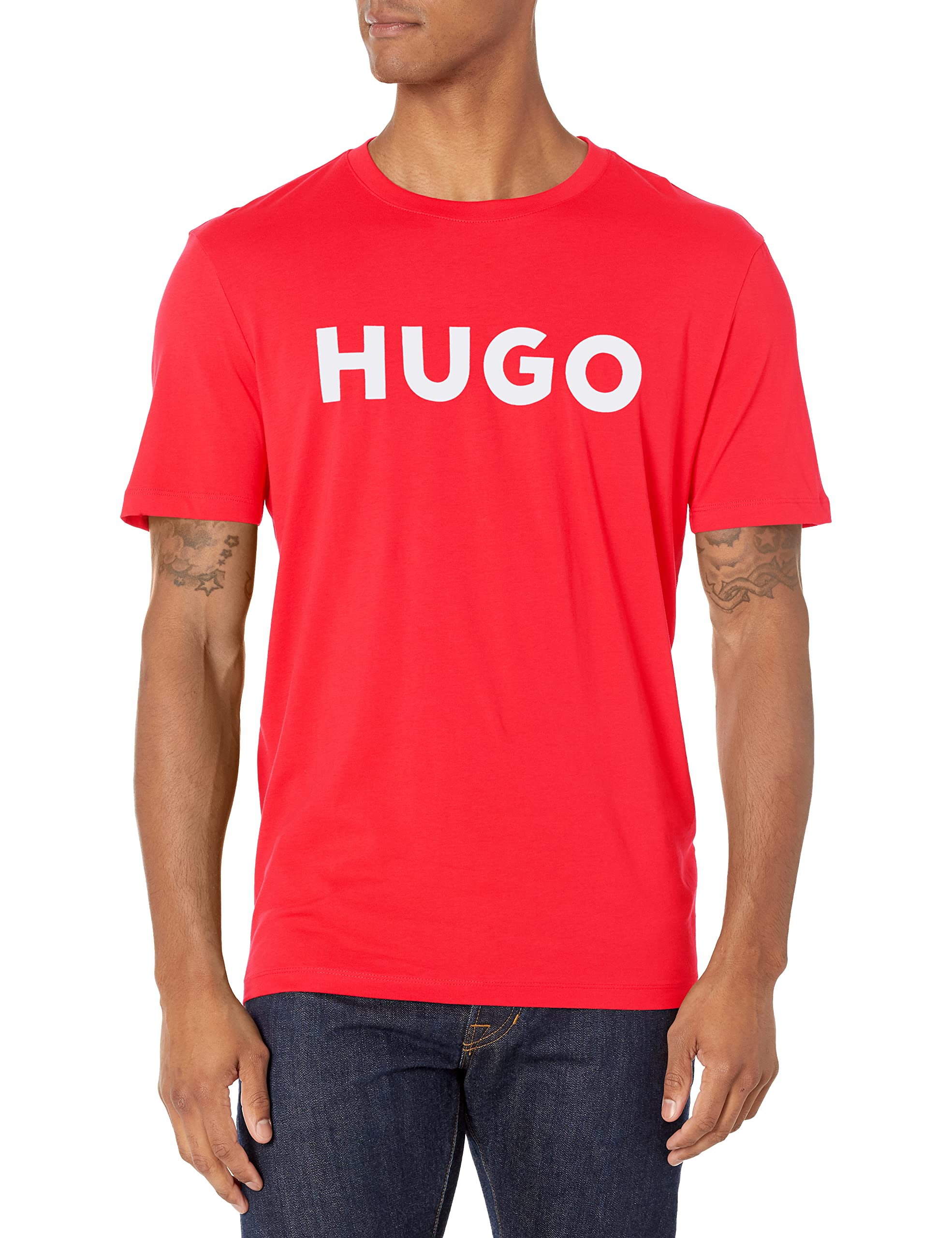 

                                                    HUGO Boss Mens Print Logo Short Sleeve T-Shirt T S