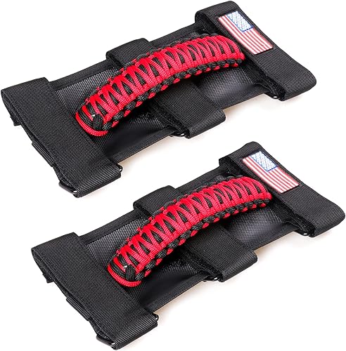 Miniatura 7 de RERPRO Asas de agarre de barra antivuelco para Jeep Wrangler CJ YJ TJ JK JL Gladiator JT 1955-2024 2.0-4.0 pulgadas, jaula enrollable, mango de