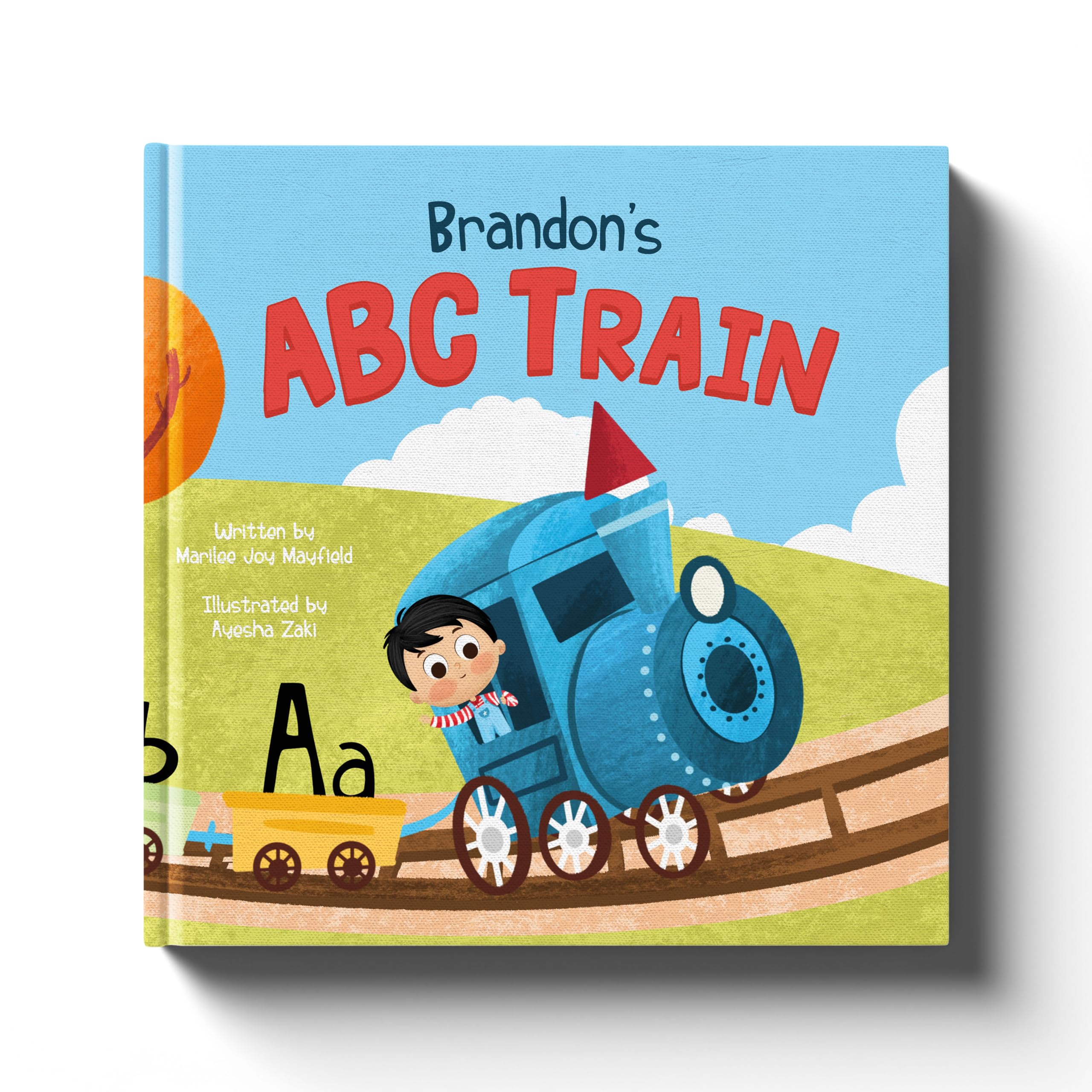 The ABC Train - ABC Book - Alphabet Learning for Toddlers 1-3 - Personalized Children's Book