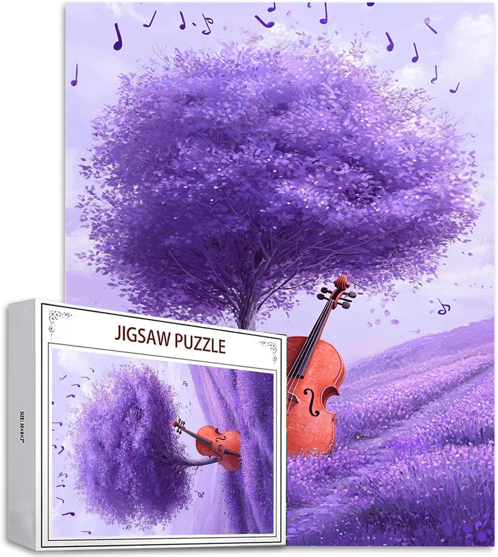 Puzzle 2000 Teile Baum Puzzle Erwachsene, DIY Groß Puzzelmatten, Holzpuzzle für Erwachsene und Kinder ab 12 Jahren Wooden Jigsaw Gitarre Geschicklichkeitsspiel für Die Ganze Familie, Geschenke D-912