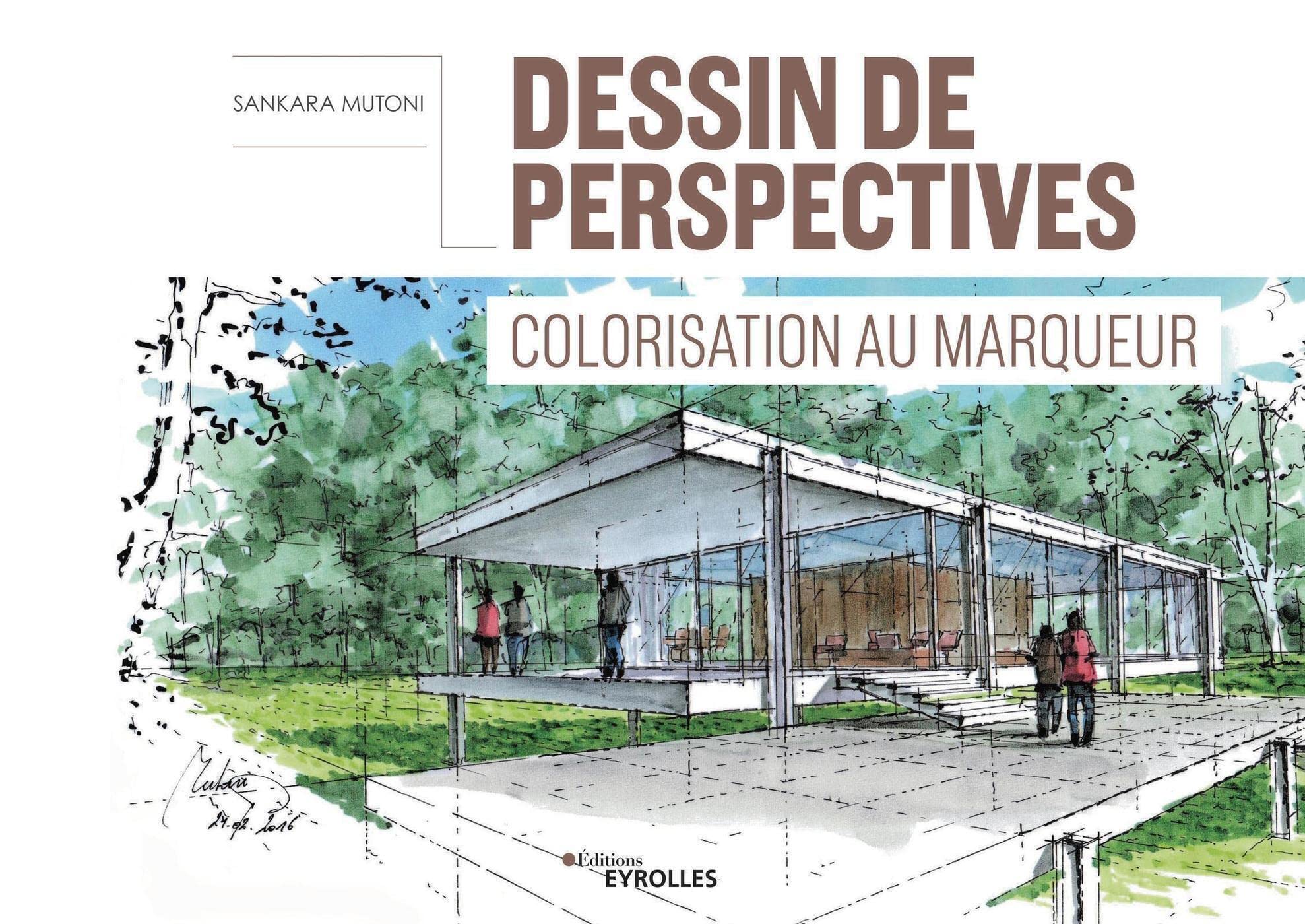 Eyrolles Livre Dessin de perspectives Colorisation au marqueur