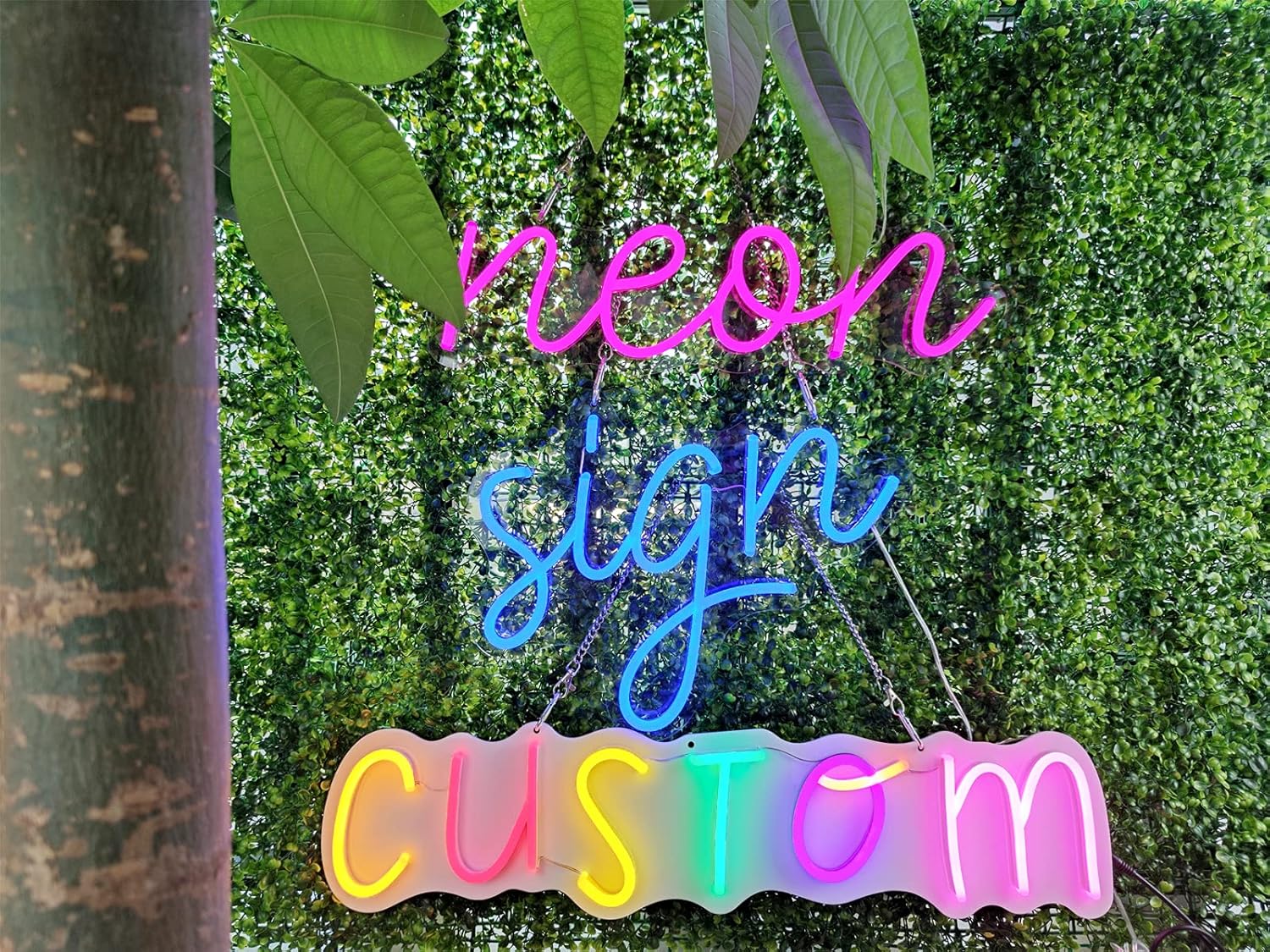 PHEASANT Custom Neon Signs, Handmade Customizable LED Neon Sign Personalized for Weddings, Name Gifts, Business Logos, Bars, Parties, and Bedroom Wall Decor (40", 3 Lines Text)
