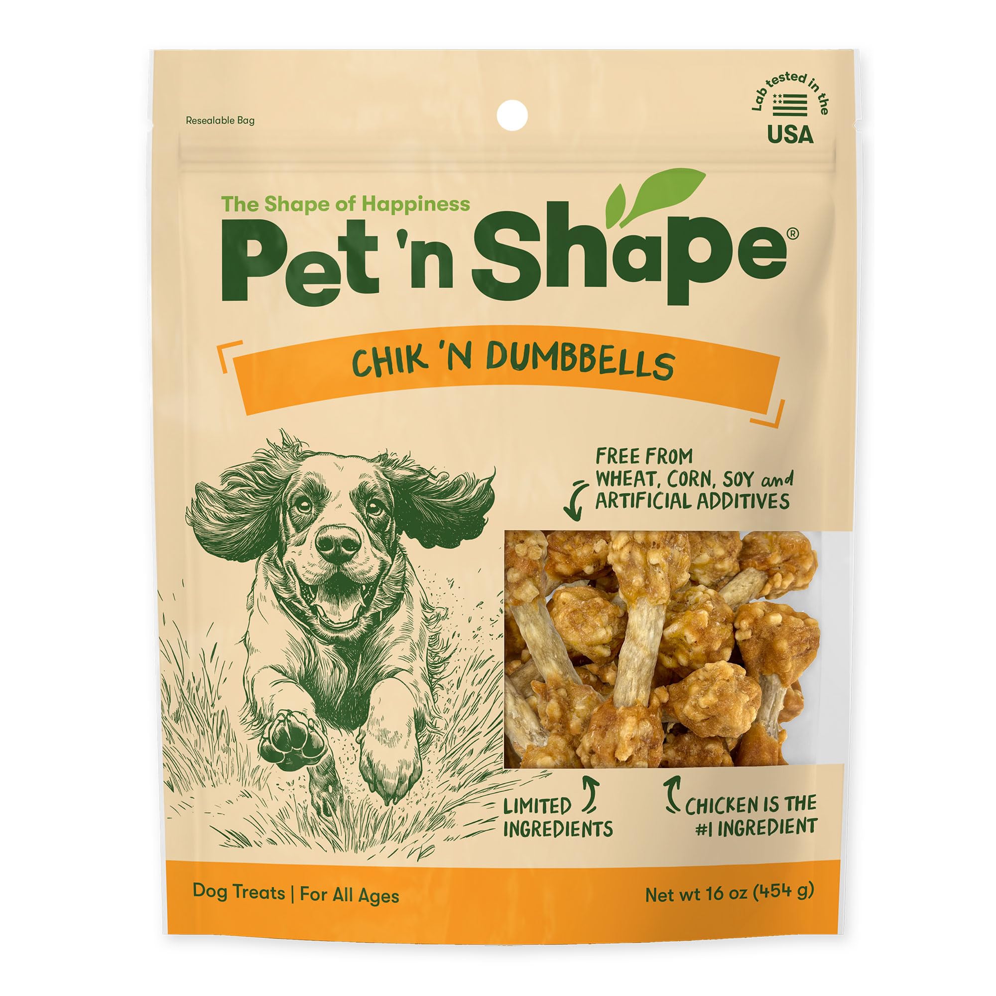 Pet N Shape - Petventures DPH10416 Chik n Dumbbells 16oz