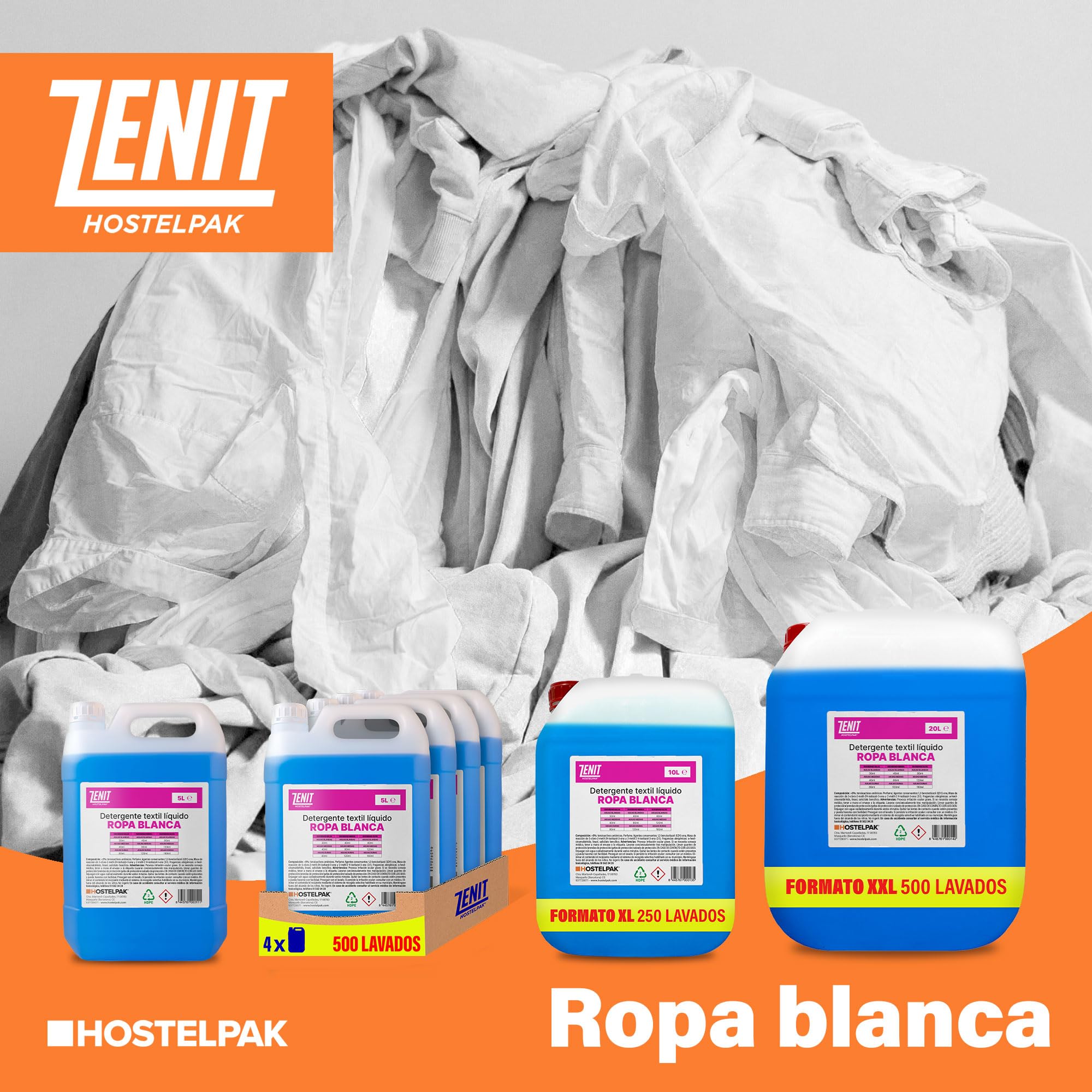 15 x 750 ml - Detersivo liquido Biancheria, Lavanderia professionale, detersivo per bucato classico, detersivo per bucato