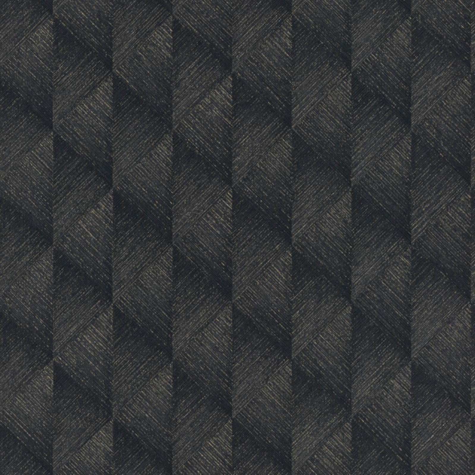 Sophie Laurence Black, Charcoal, Gold Plain Charcoal Wallpaper Geometric Black Gold Shimmer Textured Thick Vinyl 0.53M