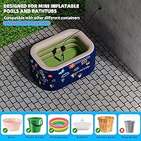 Vista 4 de Calentador de agua de inmersión de 2000 W, diseñado para mini piscinas y bañeras inflables, calentador de piscina para piscina sobre el suelo