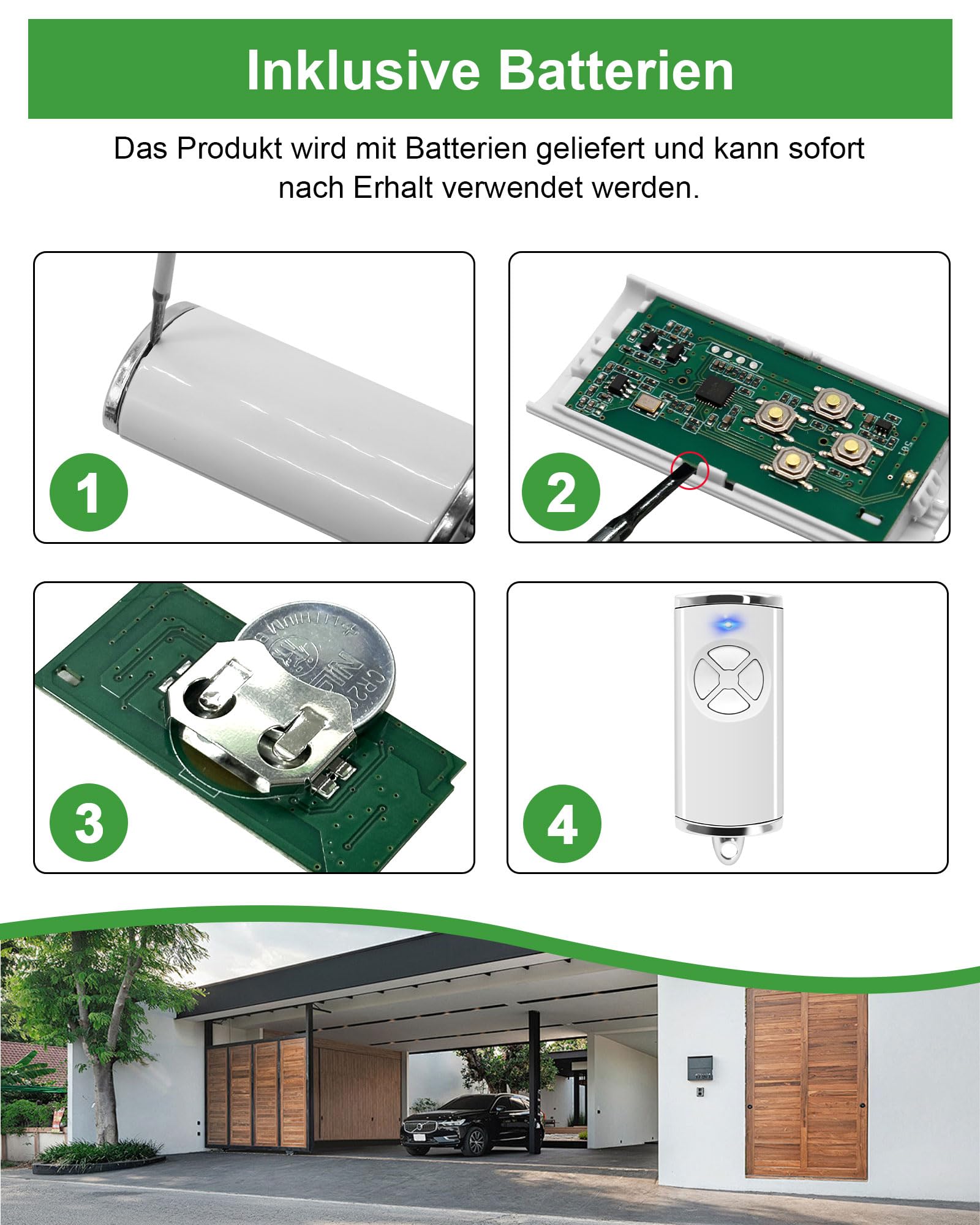 868MHz Garagedeuropener Duplicator Afstandsbediening Compatibel Handzender