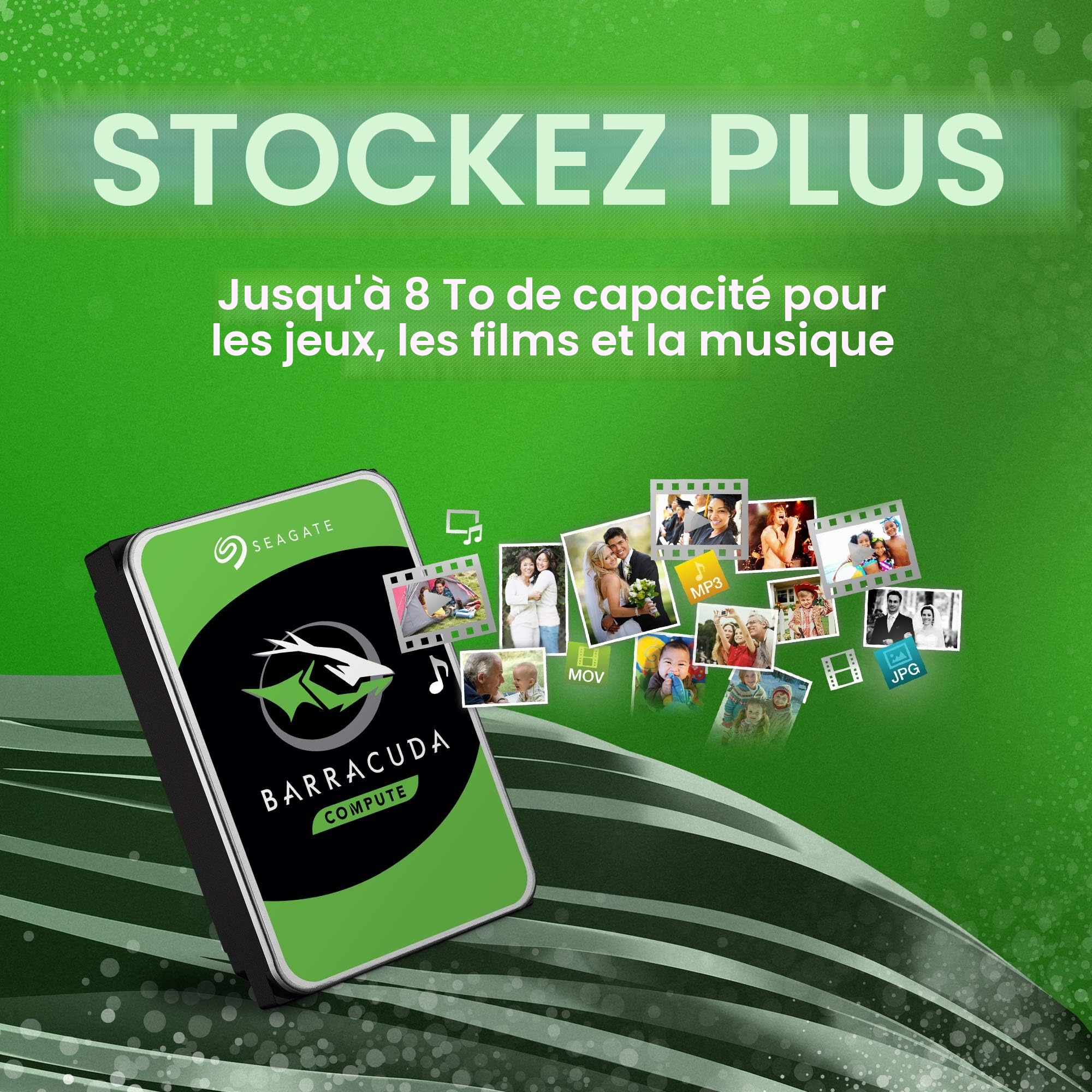 Seagate DD 3.5" Barracuda 2To 7200T (ST2000DM008) *1280 Disque dur mécanique
